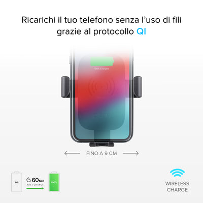 Support auto sans fil Gravity avec recharge rapide