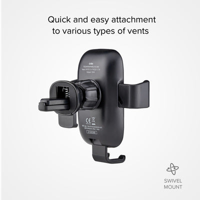 Support auto sans fil Gravity avec recharge rapide
