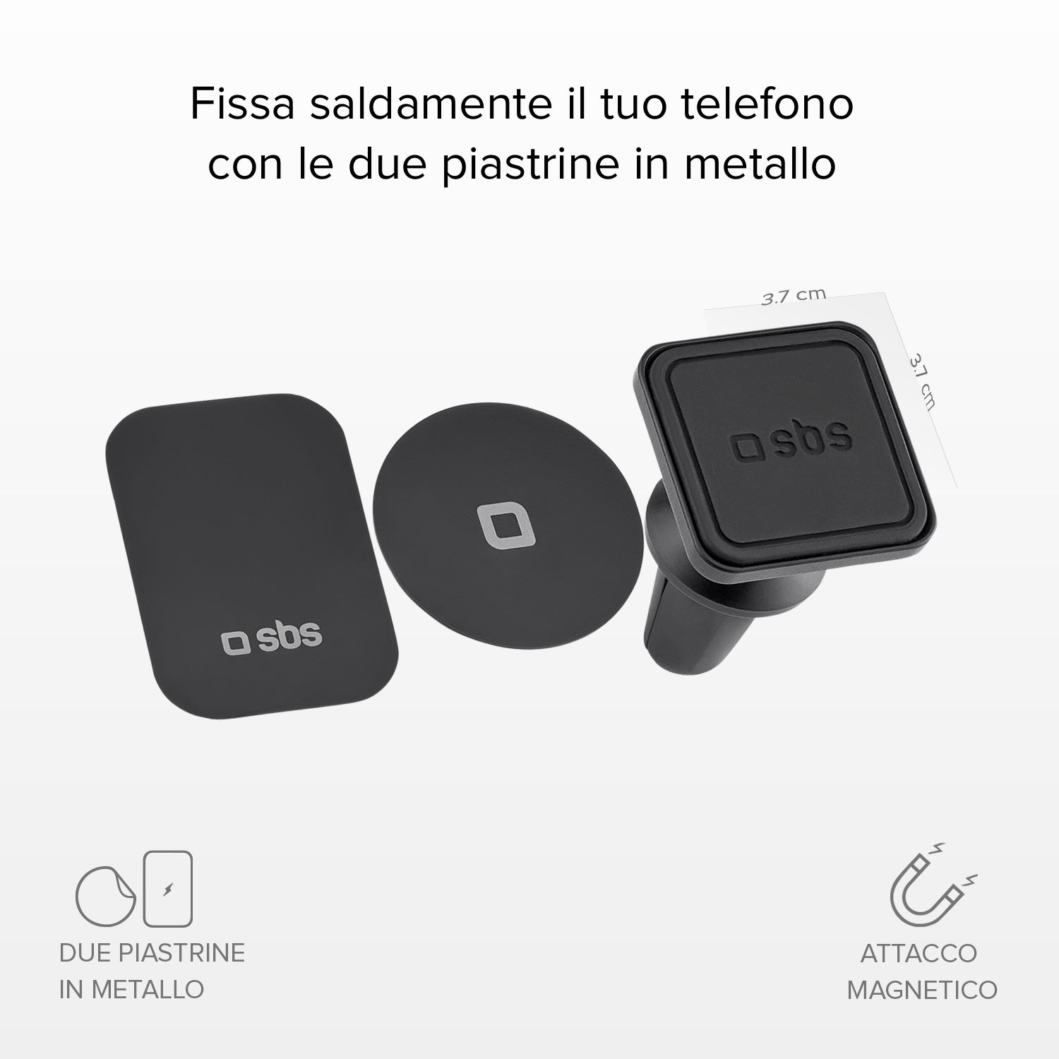 Support carré magnétique pour voiture