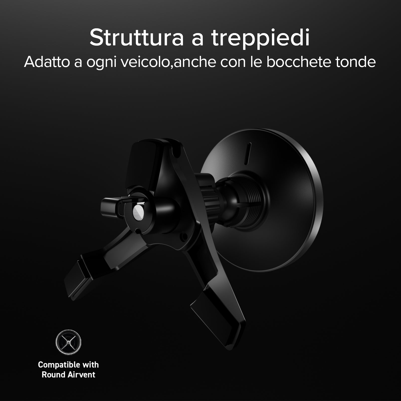 Magnetische Halterung für die Lüftungsöffnung, kompatibel mit der MagSafe-Aufladung