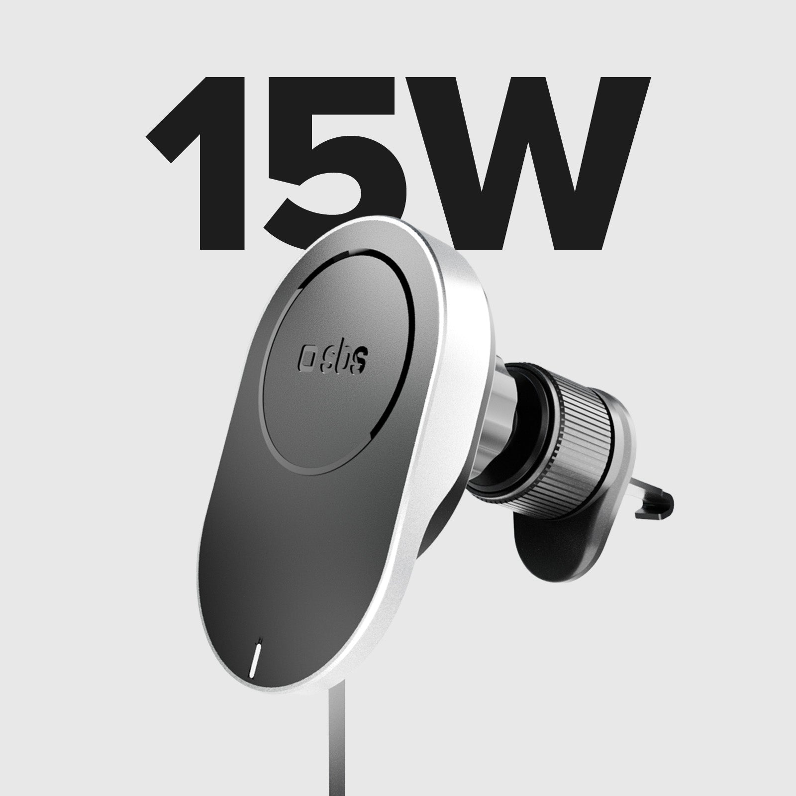 Supporto auto con cavo retrattile e ricarica wireless compatibile con MagSafe