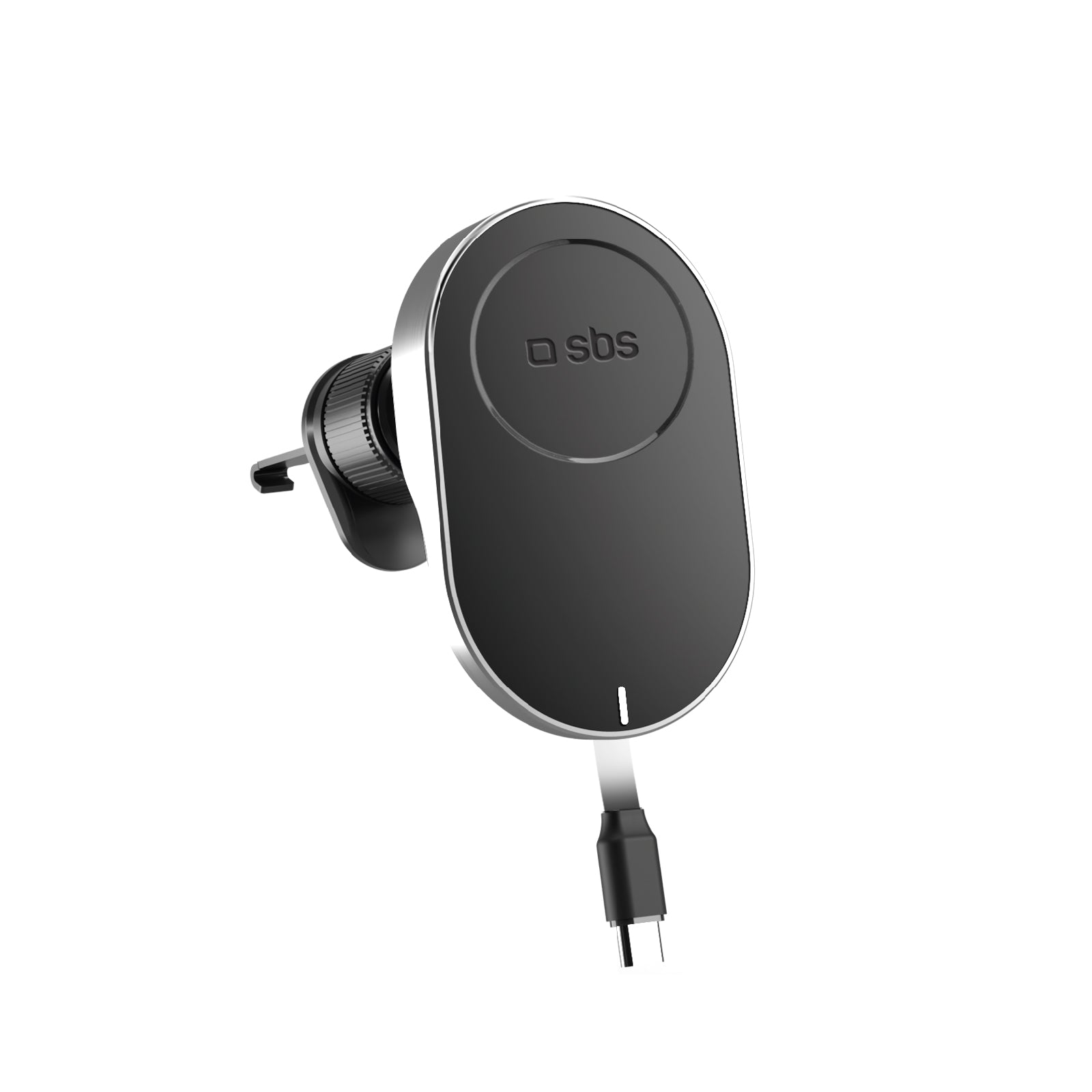 Supporto auto con cavo retrattile e ricarica wireless compatibile con MagSafe