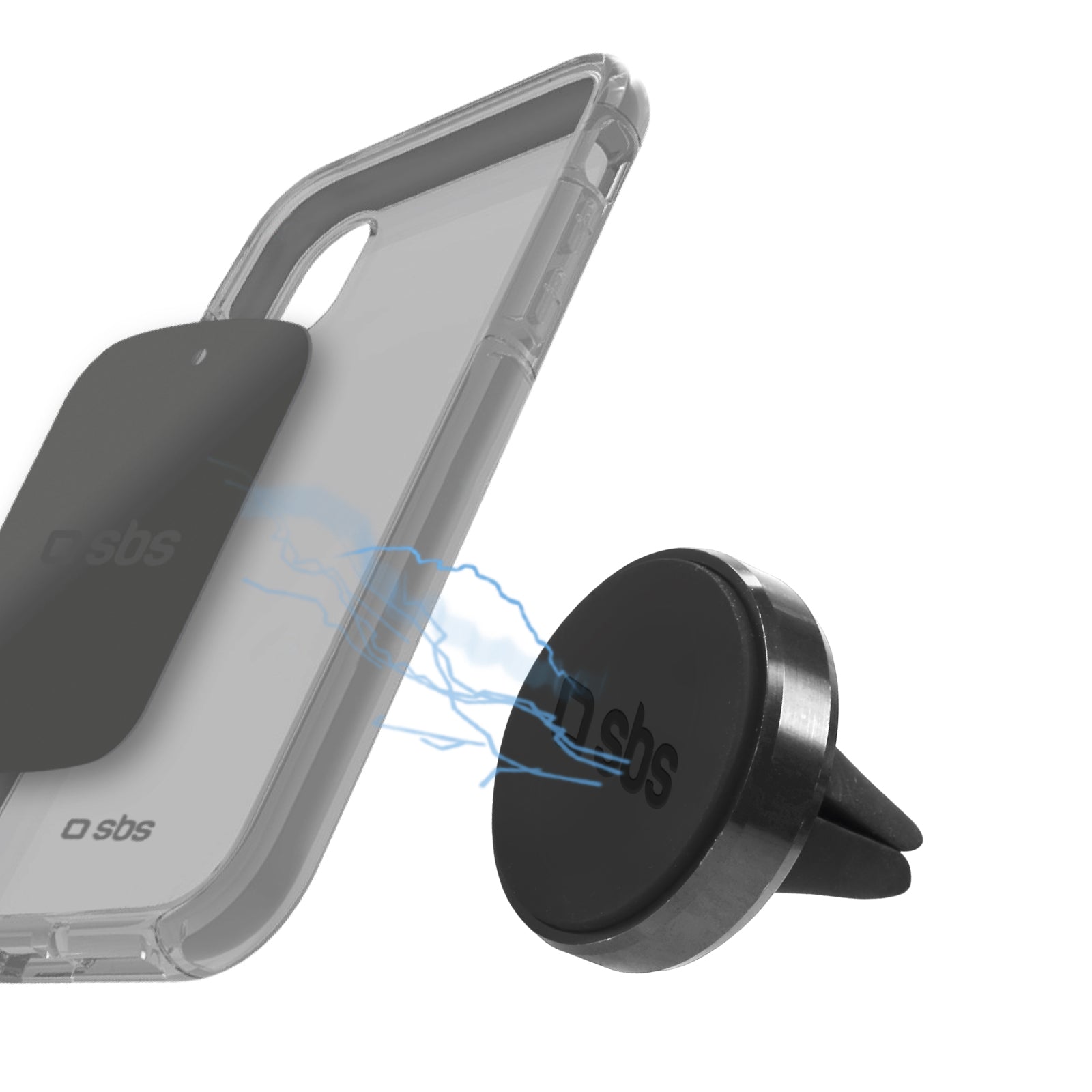 Support magnétique Tiny pour voiture, fixation avec clips