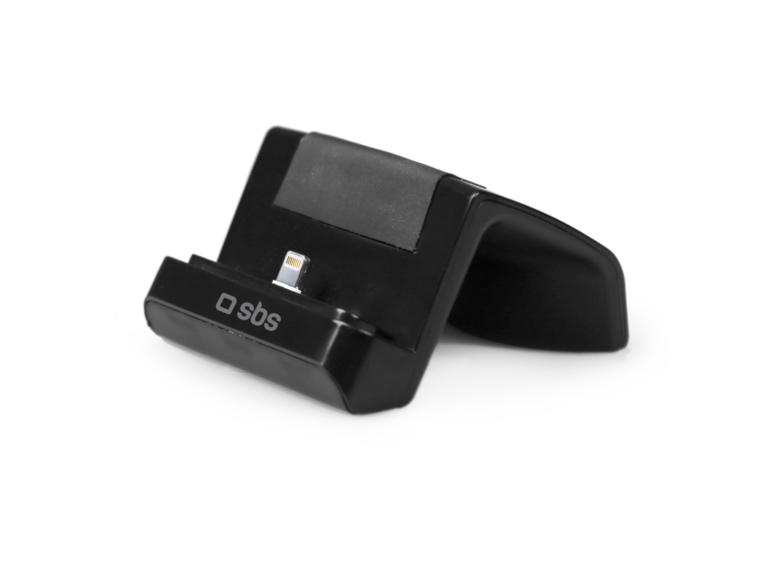 Soporte de mesa con función de recarga para iPhone con conector Lightning
