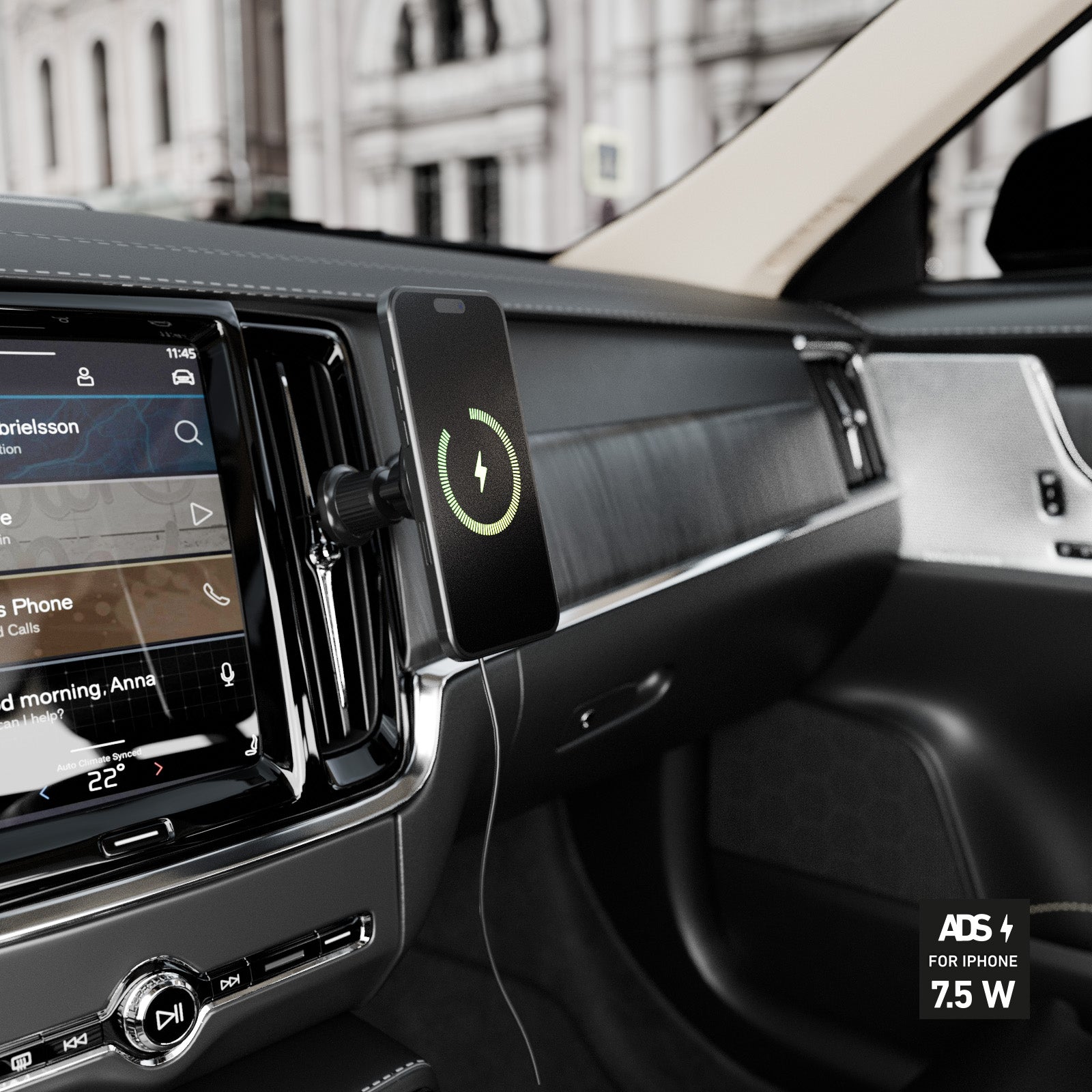 Support voiture pour smartphones et iPhone, compatible avec MagSafe