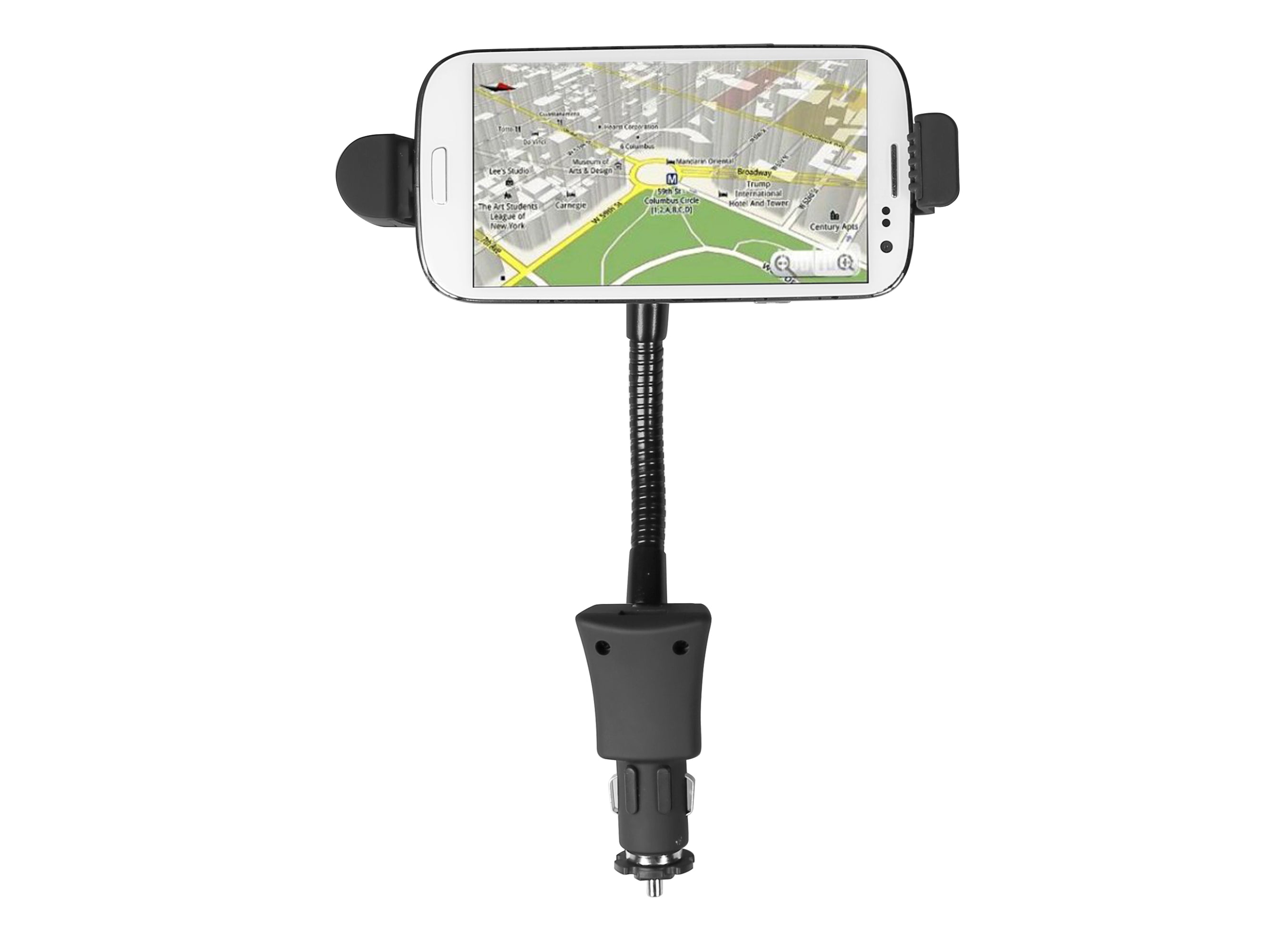 Support pour automobile avec connecteur micro USB pour smartphone jusqu'à 5,5 po