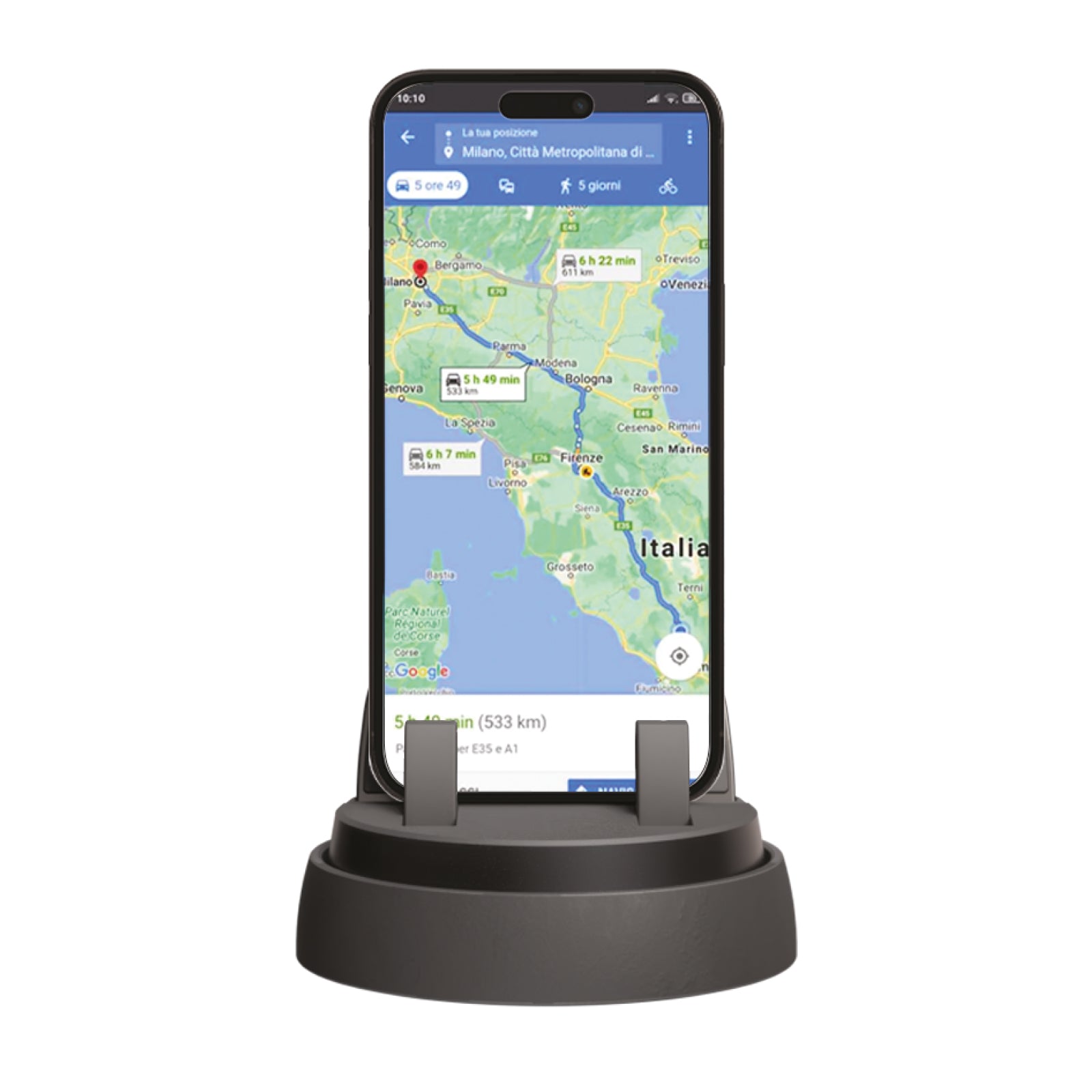 Support universel de téléphone pour tableau de bord avec rotation à 360°