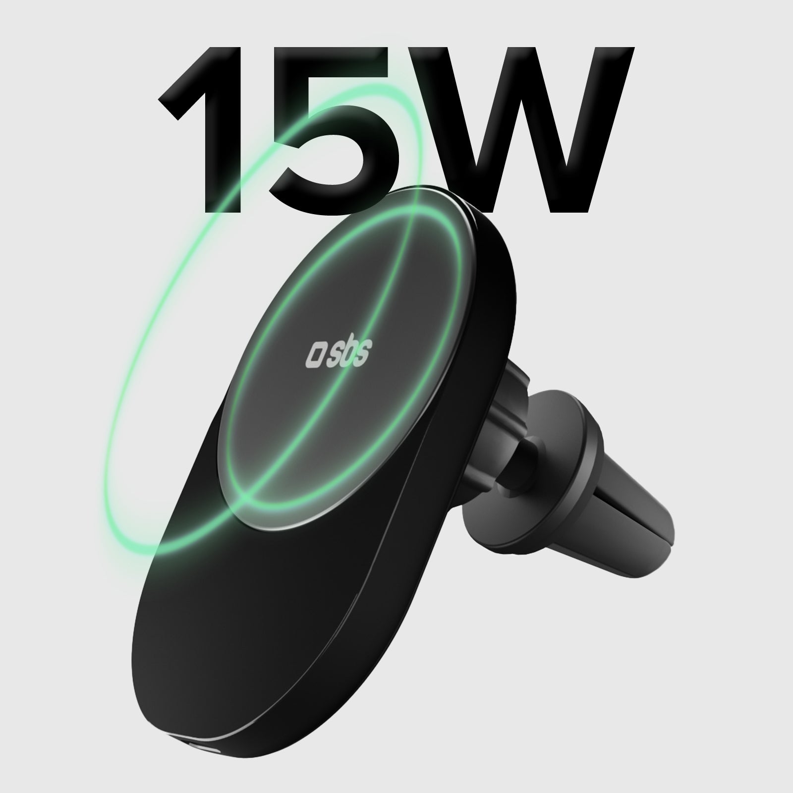 Car mount for iPhones compatible with MagSafe charging