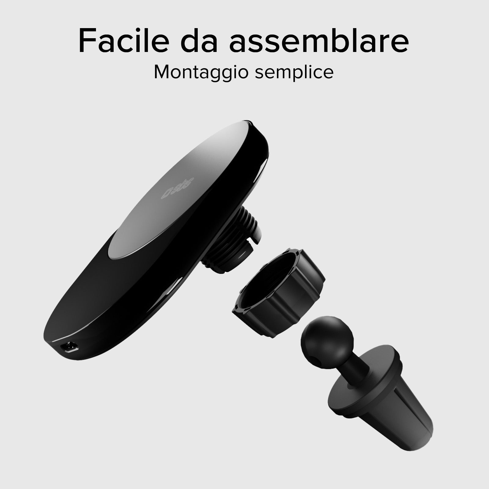 Car mount for iPhones compatible with MagSafe charging