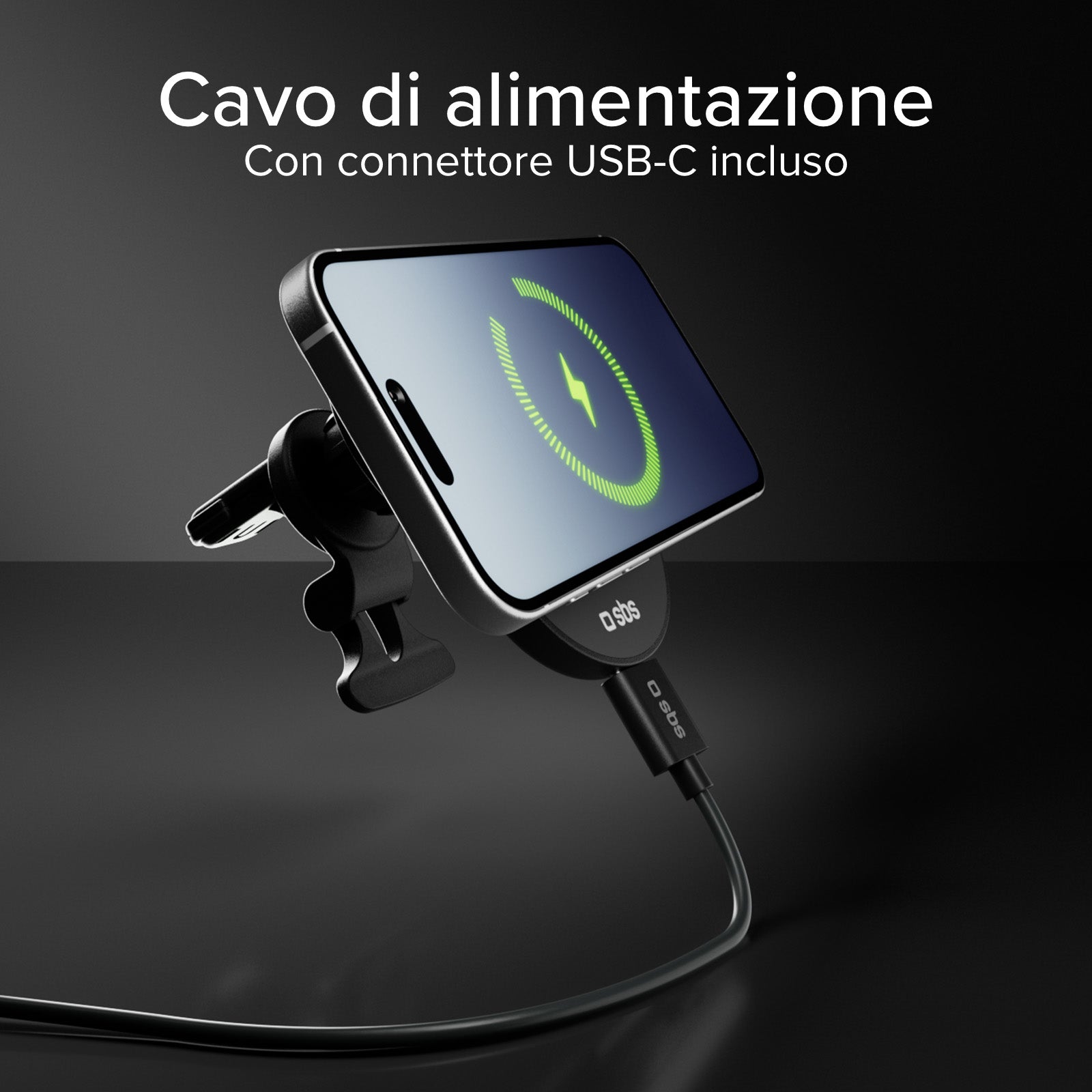 Car Mount with 25 W Qi2.2 Magnetic Charging