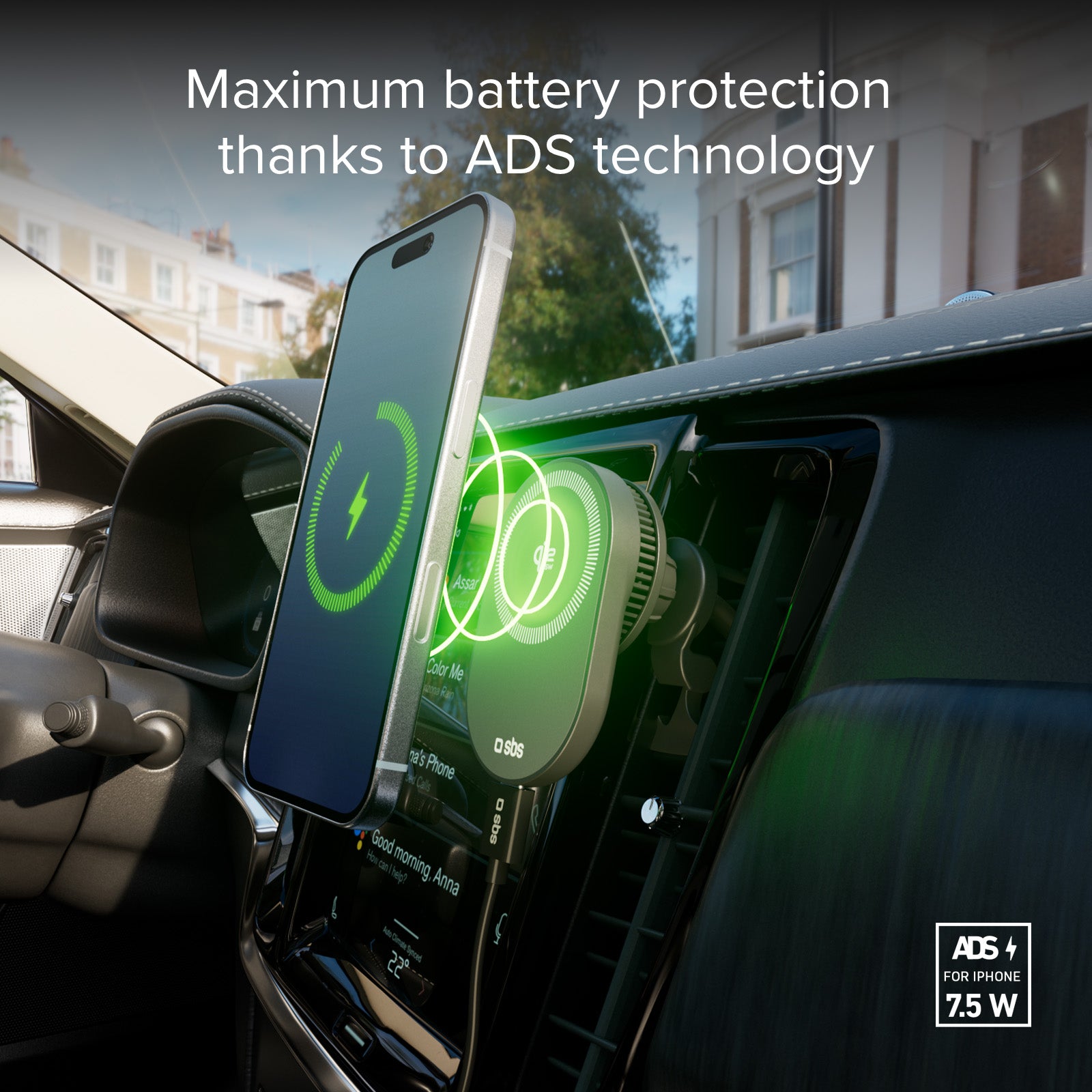 Autohalterung mit magnetischem Qi2.2-25-W-Wireless-Laden