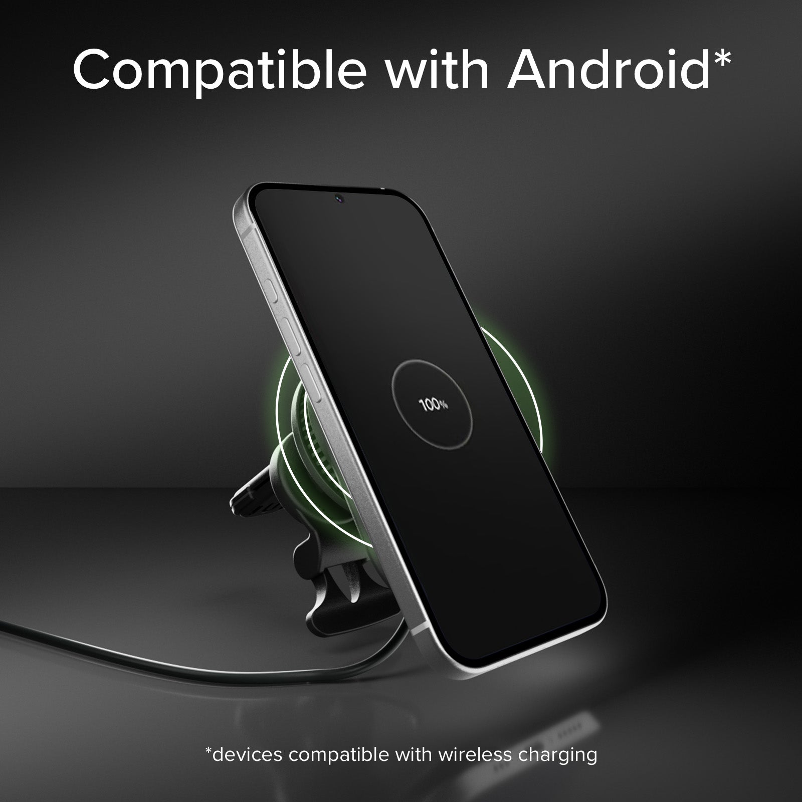 Car Mount with 25 W Qi2.2 Magnetic Charging