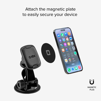 Support de voiture pour smartphone magnétique multisurfaces