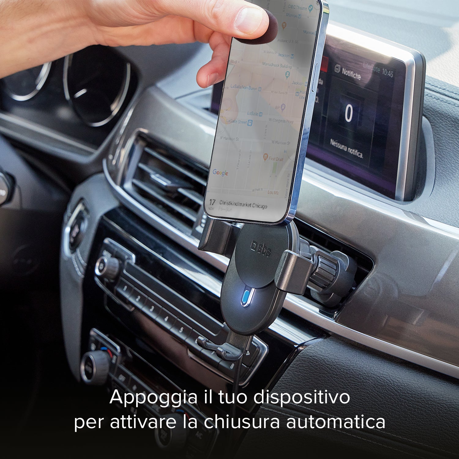 Support auto sans fil Gravity avec recharge sans fil 15 W