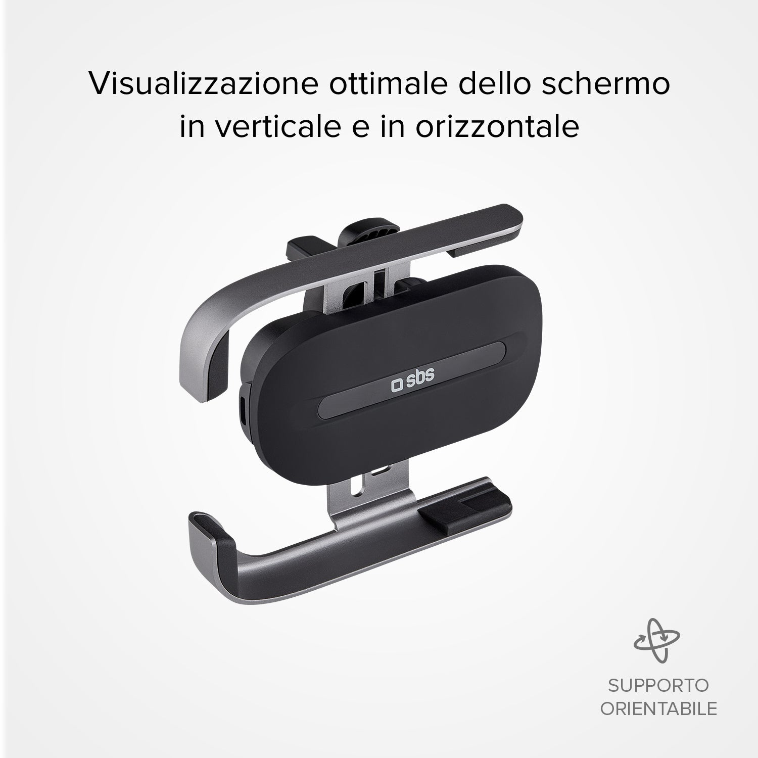 Support auto avec recharge sans fil de 15W