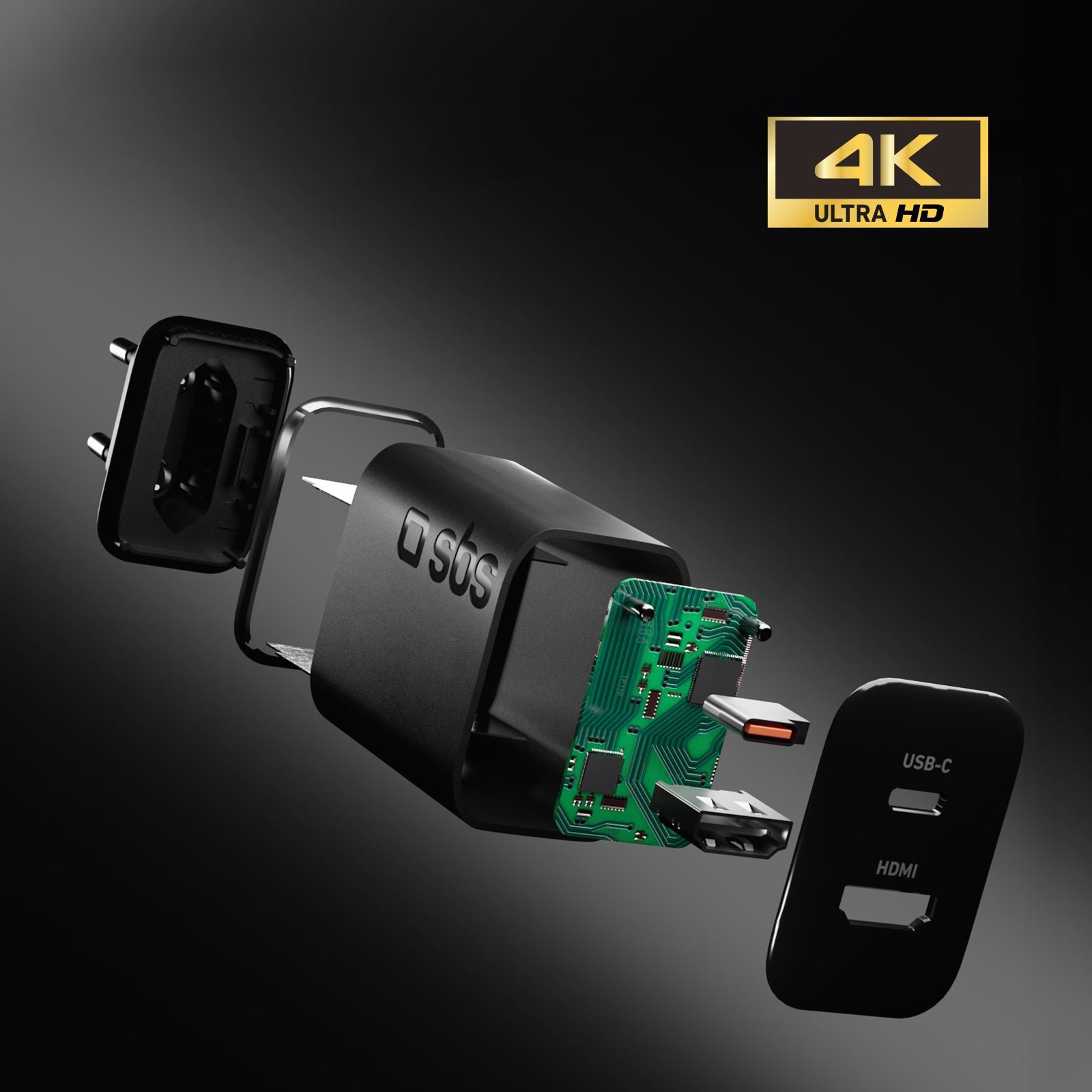 Caricatore caricabatterie 65W con porta HDMI