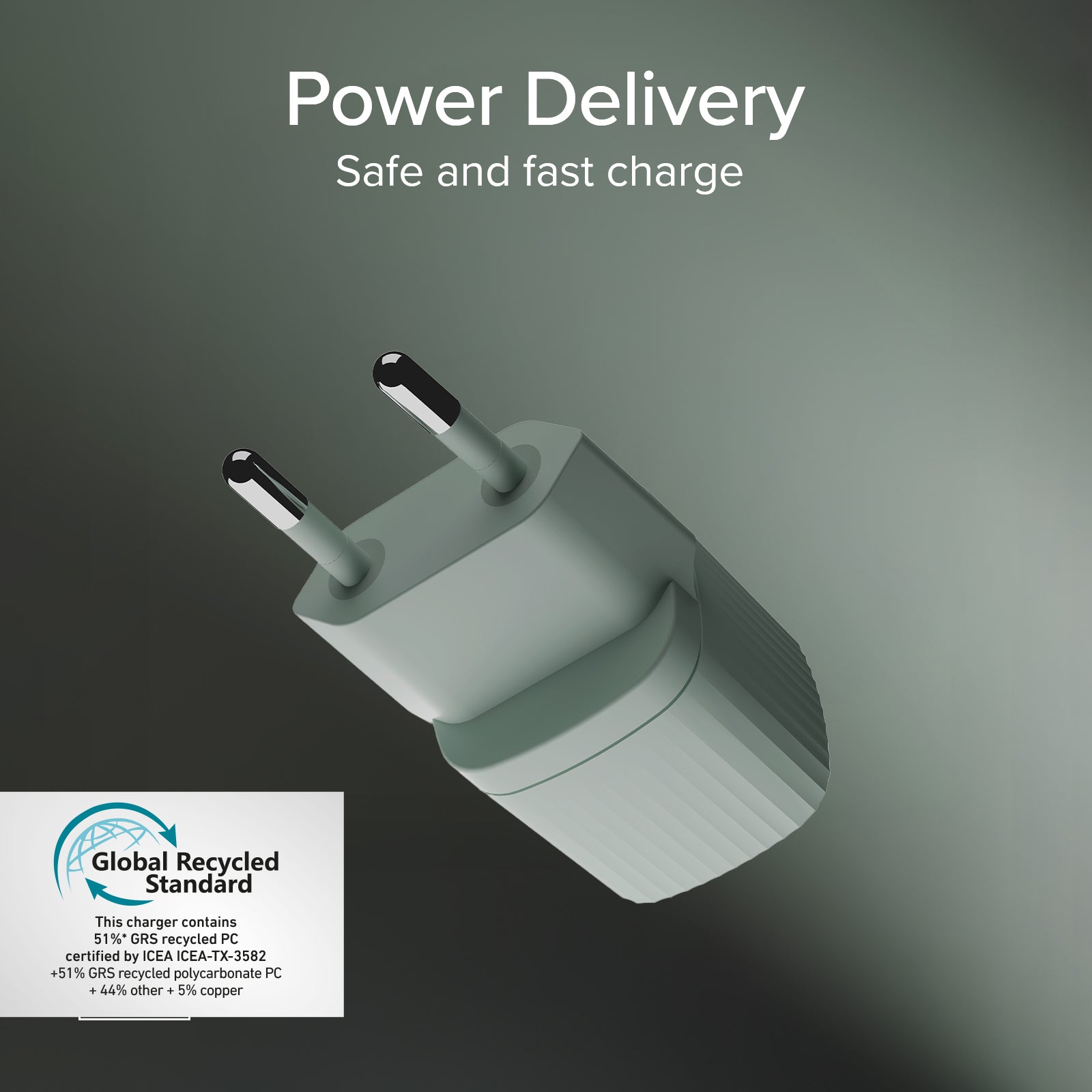 Charger with GRS material