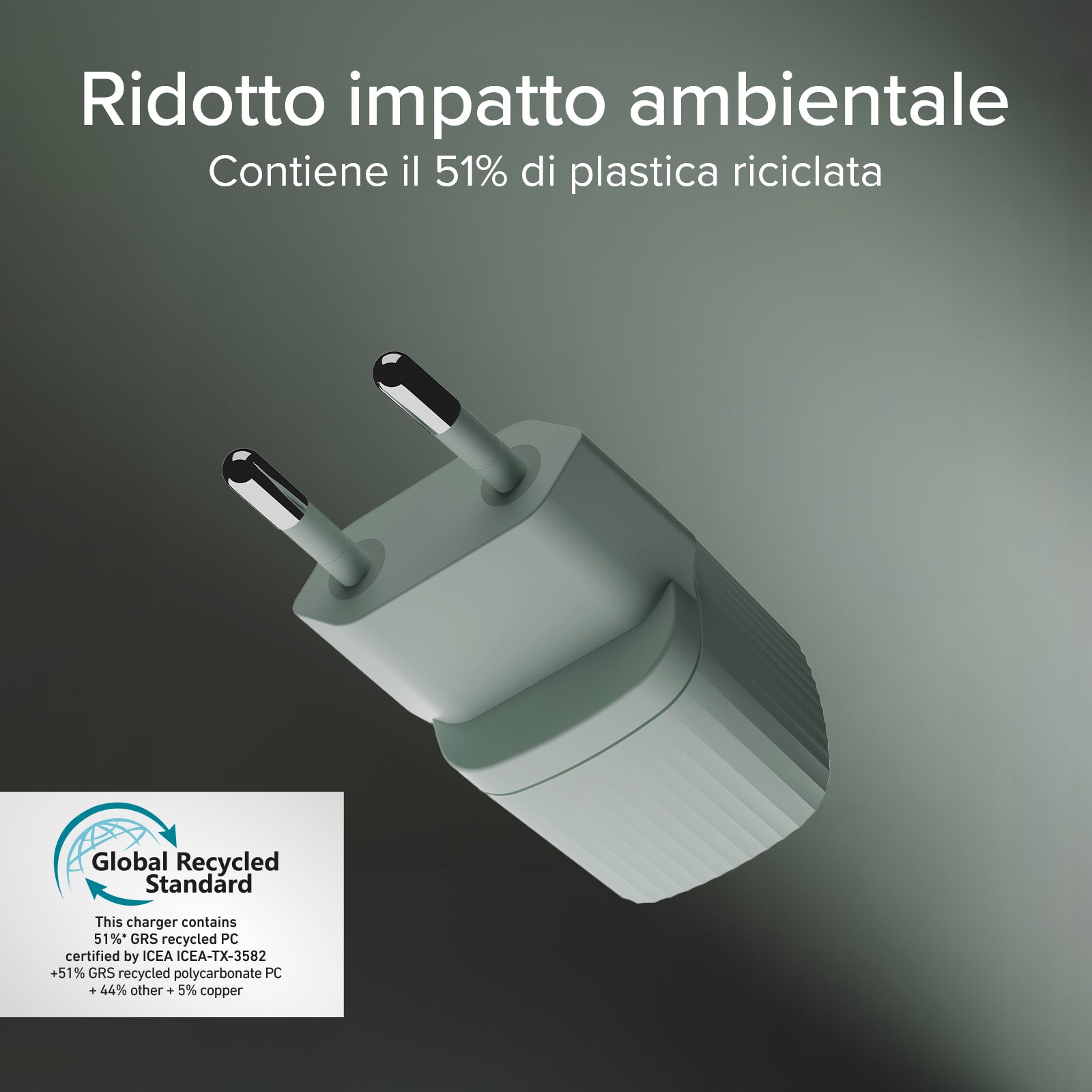 Charger with GRS material