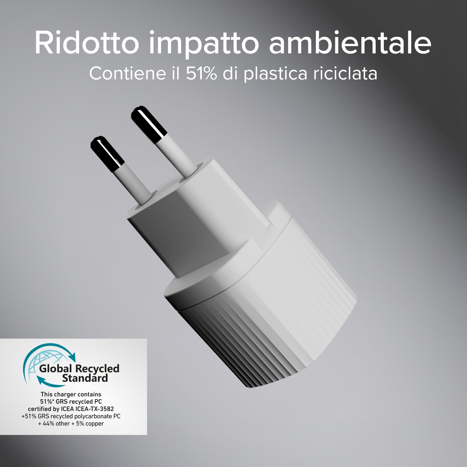 Charger with GRS material