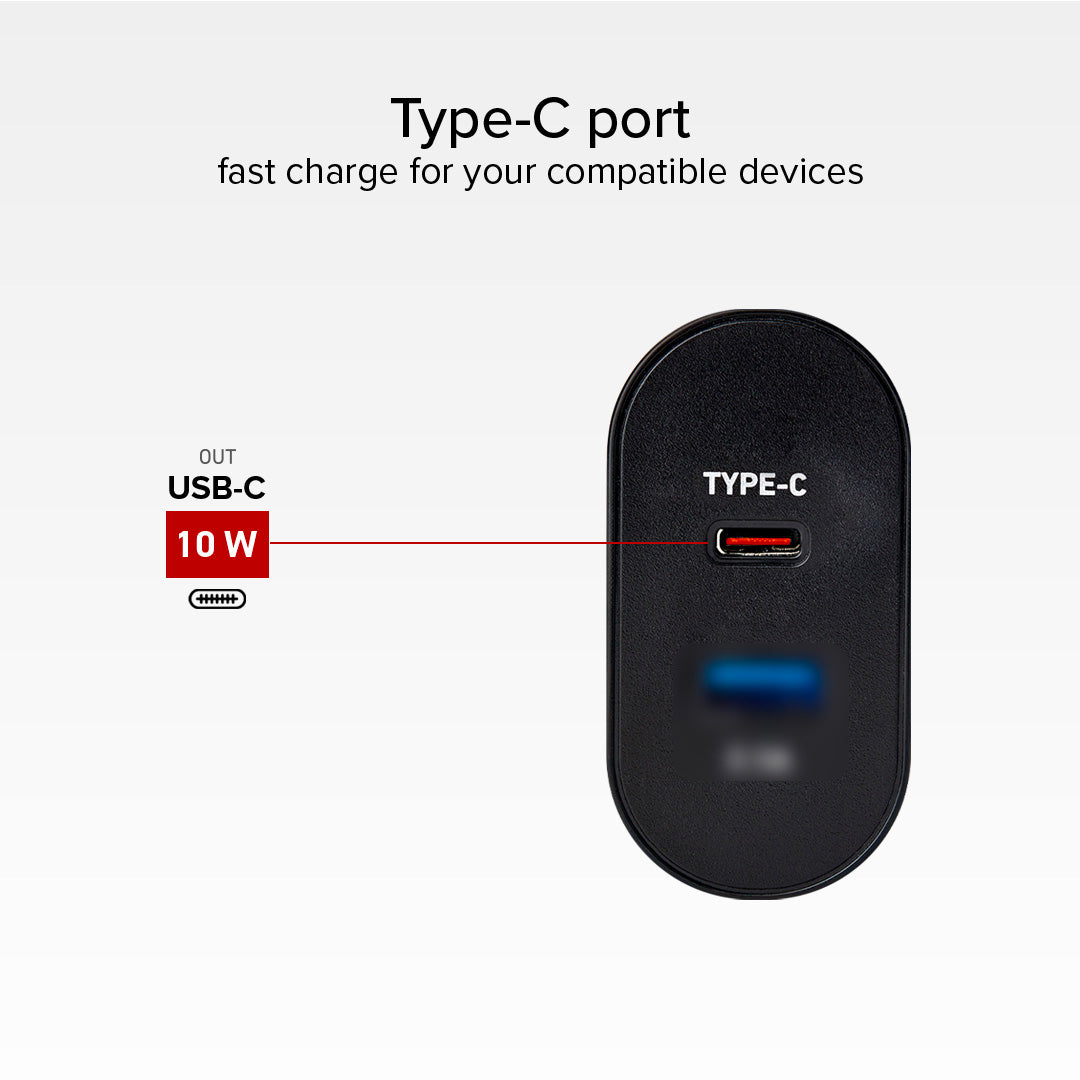 Caricabatterie da viaggio USB-A - USB-C a ricarica rapida