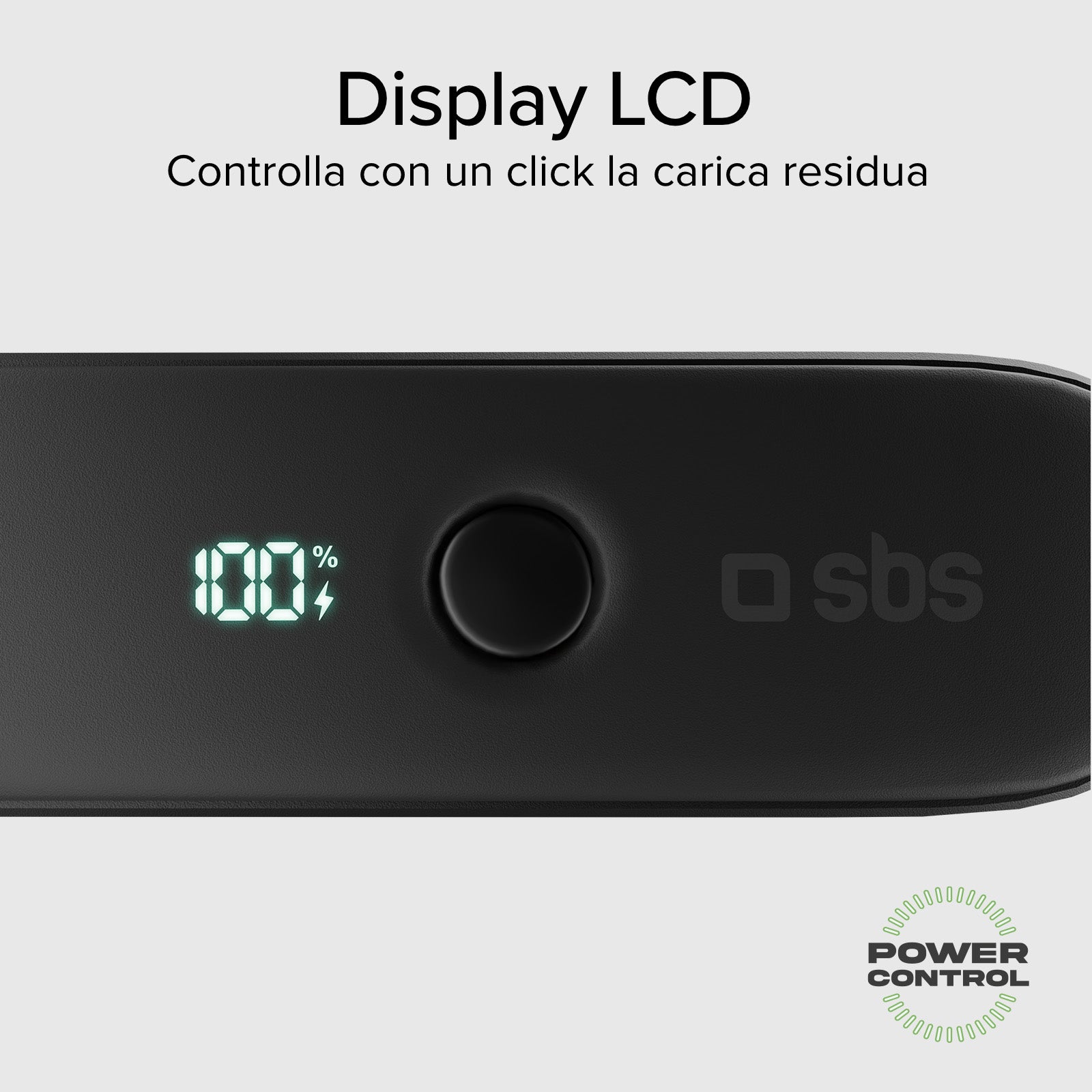 Power bank híbrida 5000 mAh PD 20W con enchufe integrado