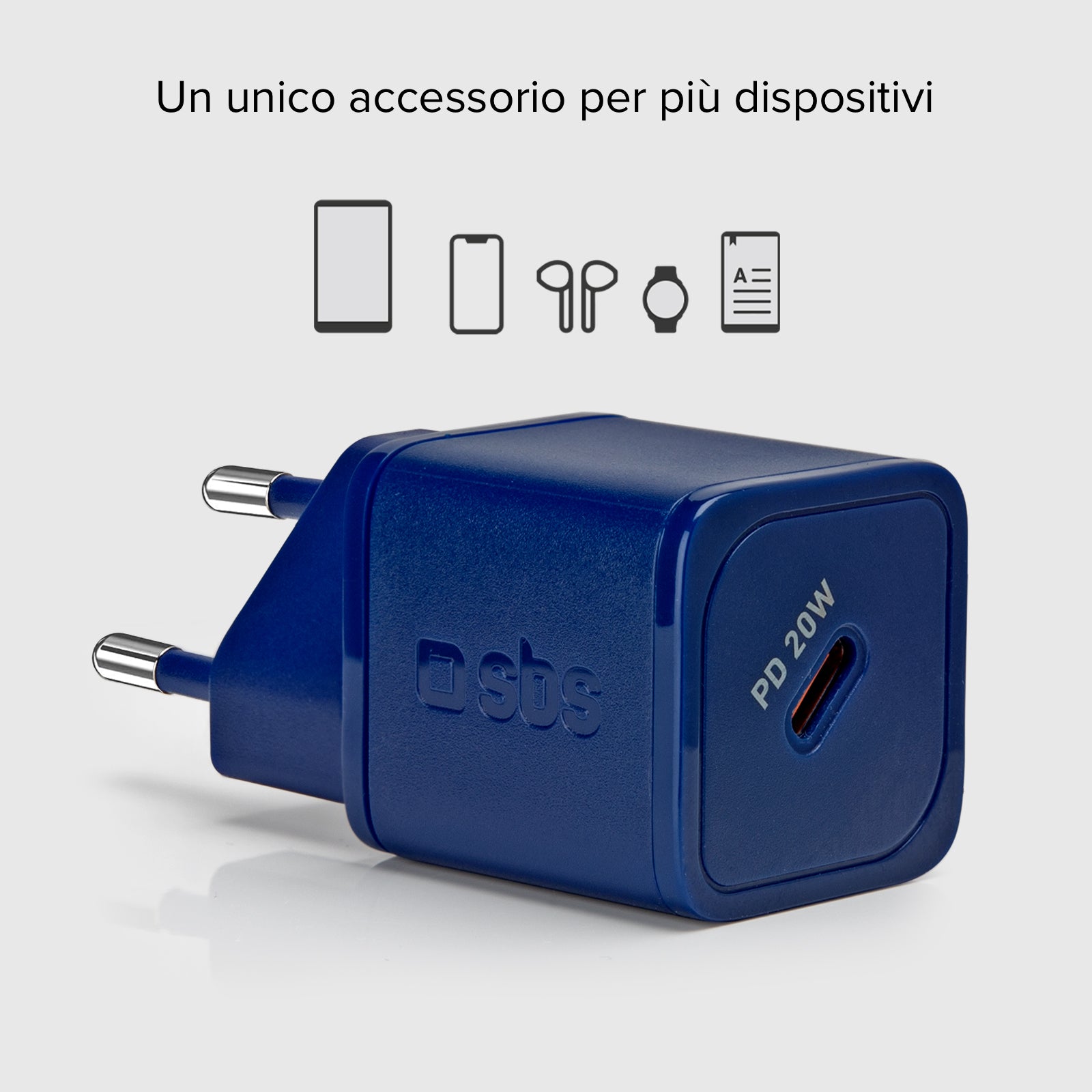 Caricatore caricabatterie ultrarapido GaN da 20 Watt Power Delivery