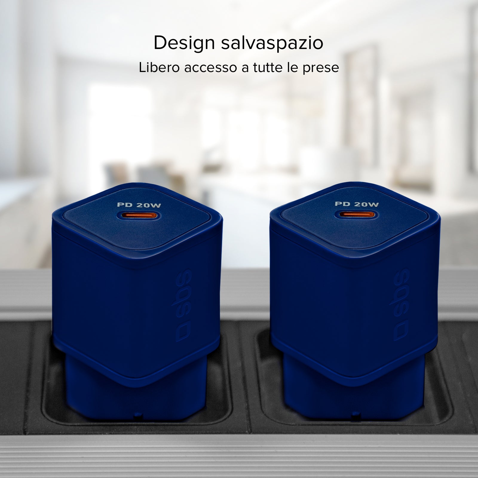 Caricatore caricabatterie ultrarapido GaN da 20 Watt Power Delivery