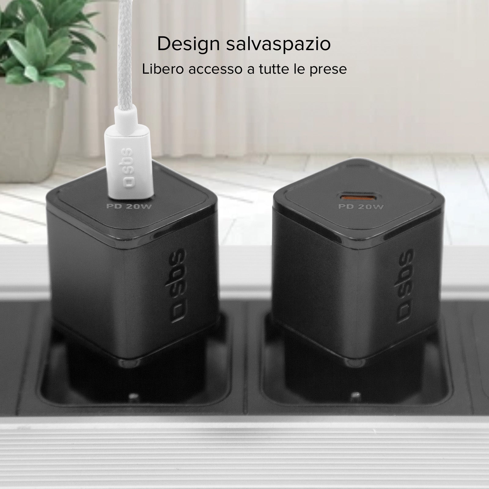 Caricatore caricabatterie ultrarapido GaN da 20 Watt Power Delivery