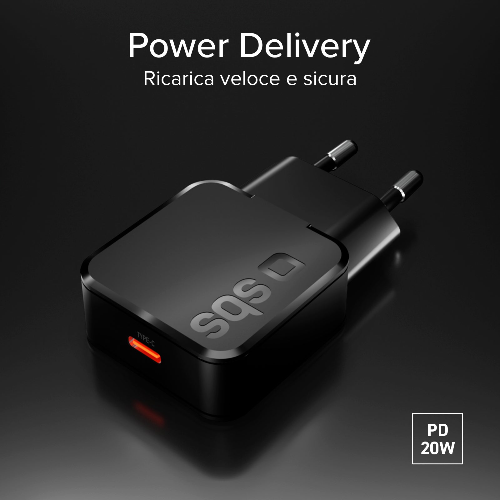 Caricatore da muro 20w USB-C Ultra Slim