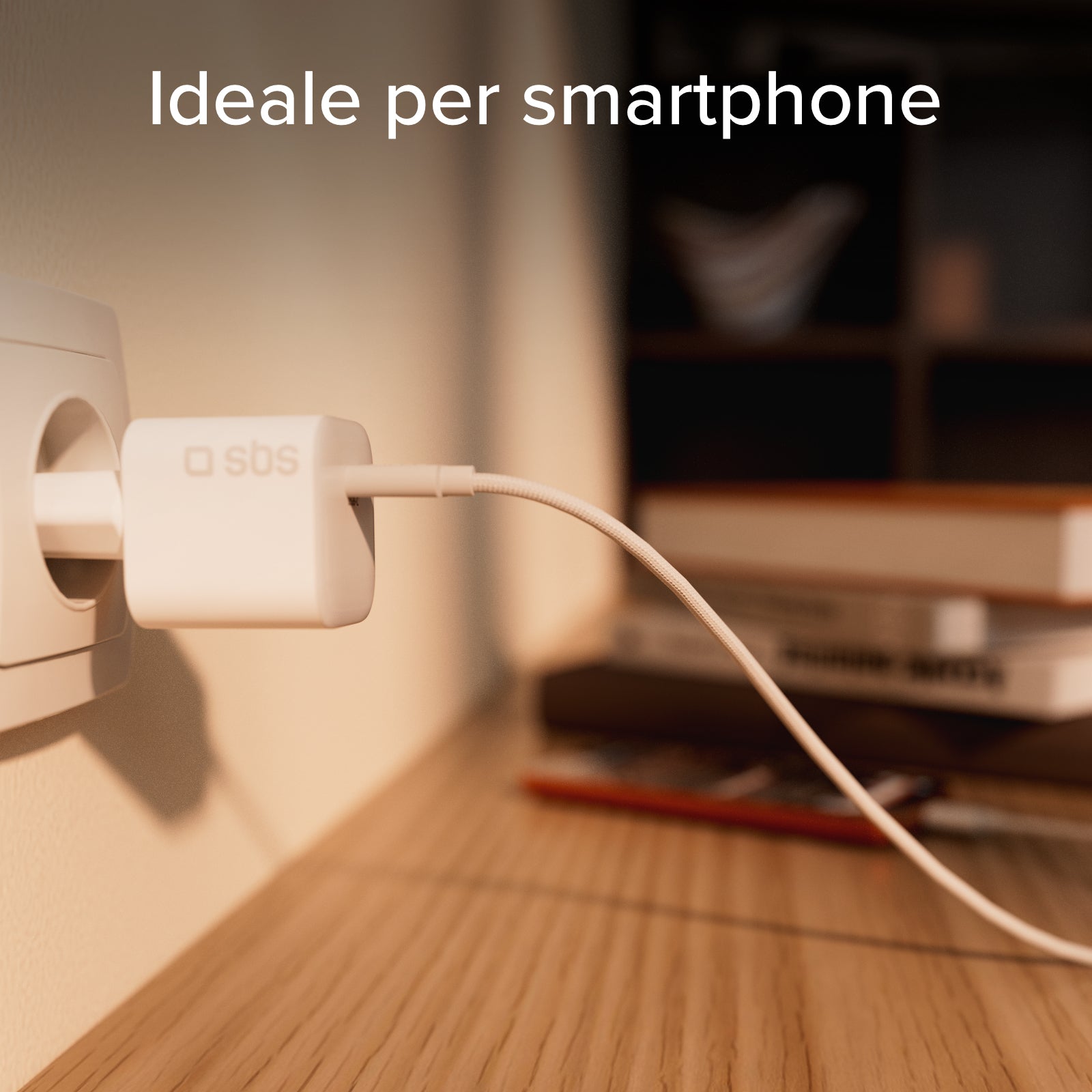 Caricatore da muro USB-C 20W GaN PD 3.0 mini size per smartphone e tablet