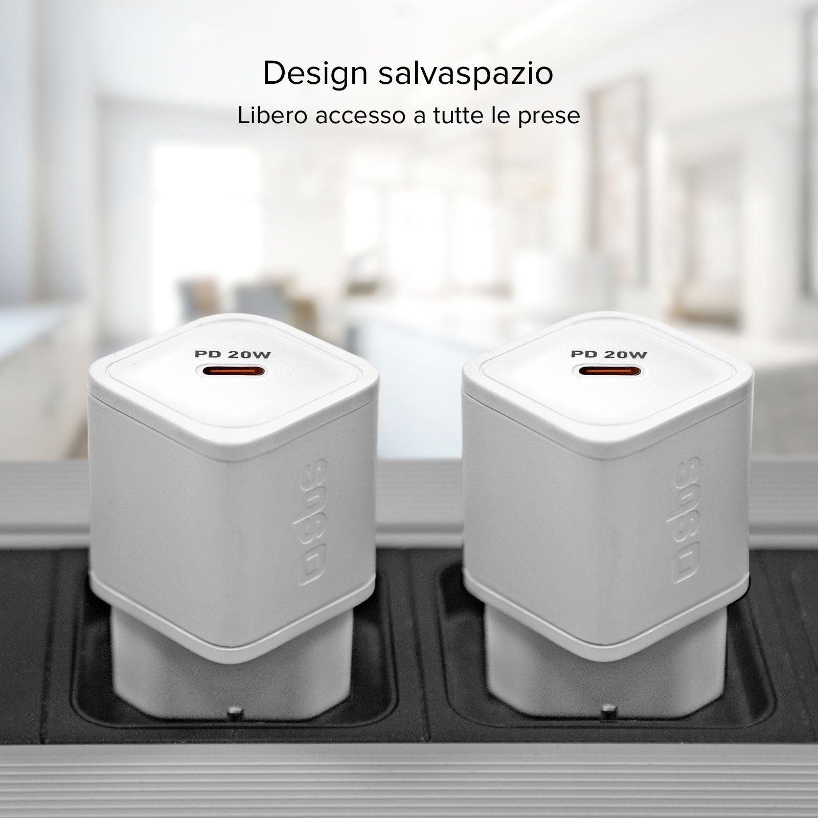 Caricatore caricabatterie ultrarapido GaN da 20 Watt Power Delivery