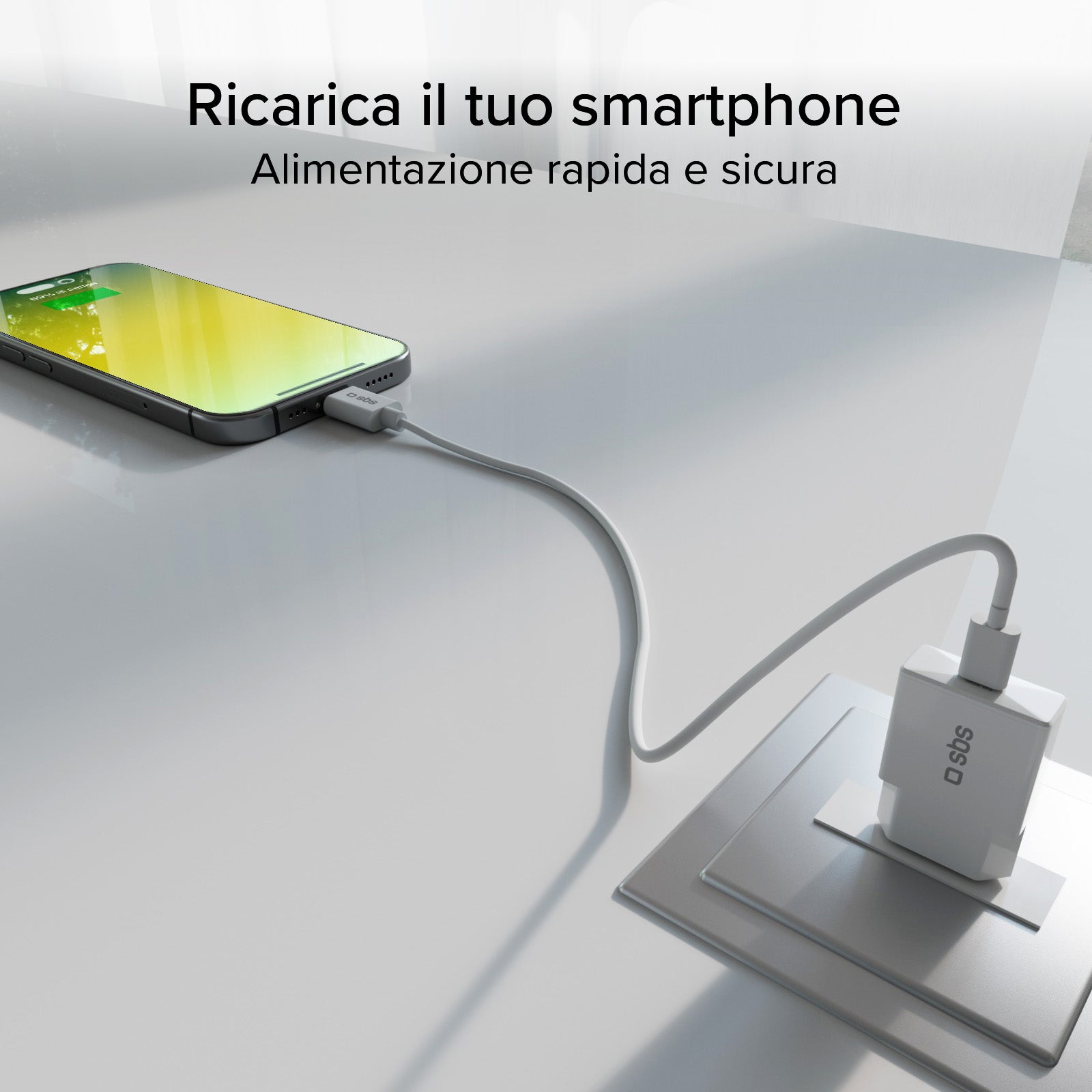 Caricatore caricabatterie 30W Power Delivery ultra slim