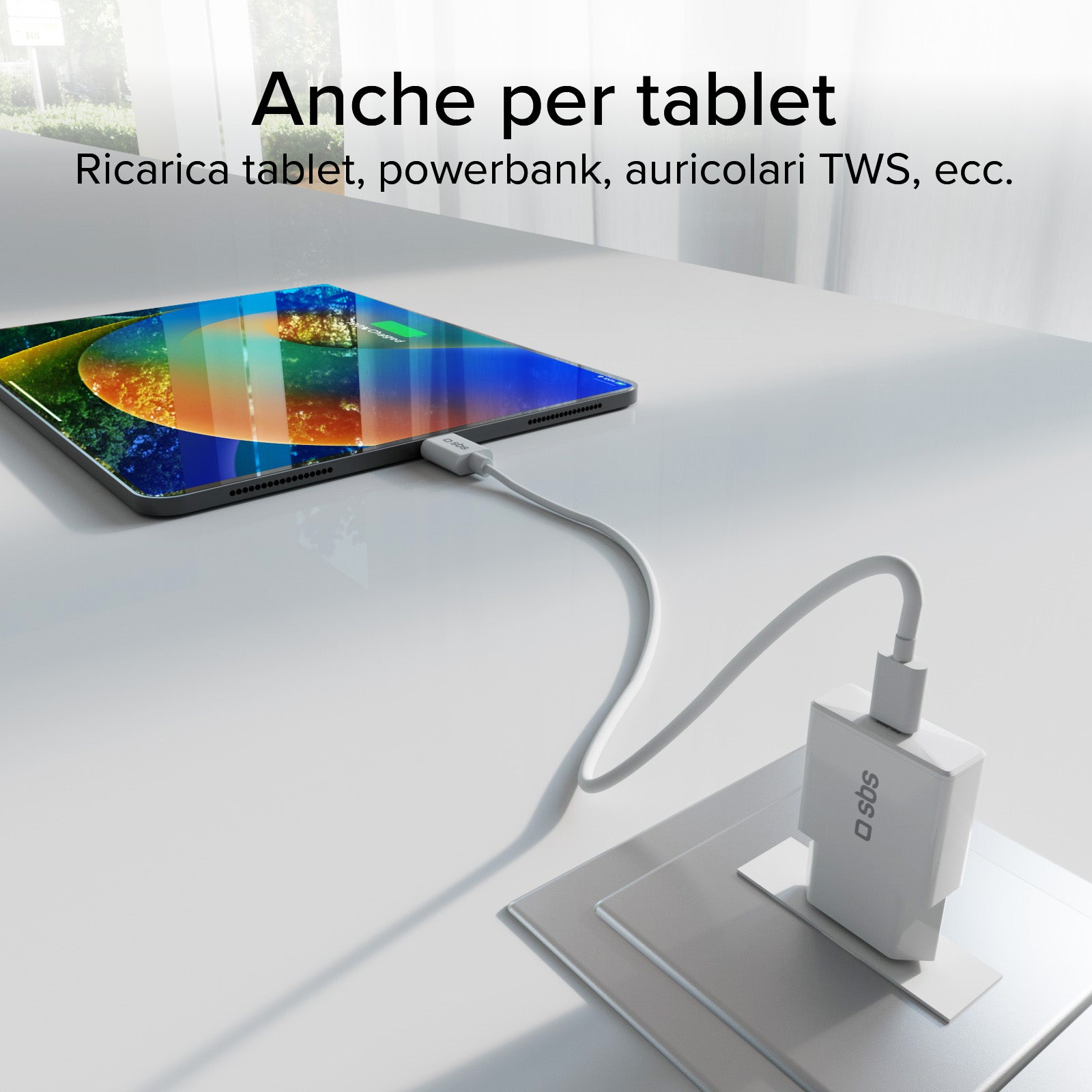 Caricatore caricabatterie 30W Power Delivery ultra slim