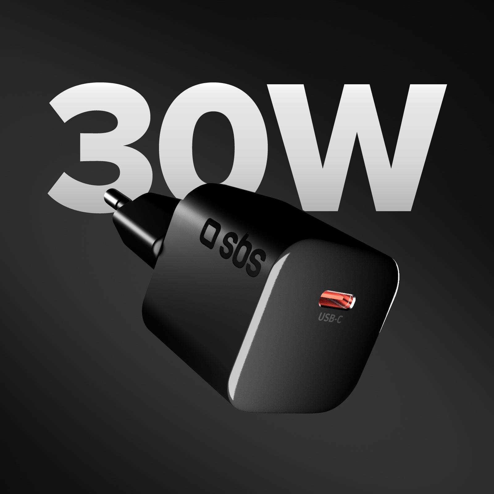 Caricabatterie da parete USB-C 30W compatto con Power Delivery 3.0 e PPS