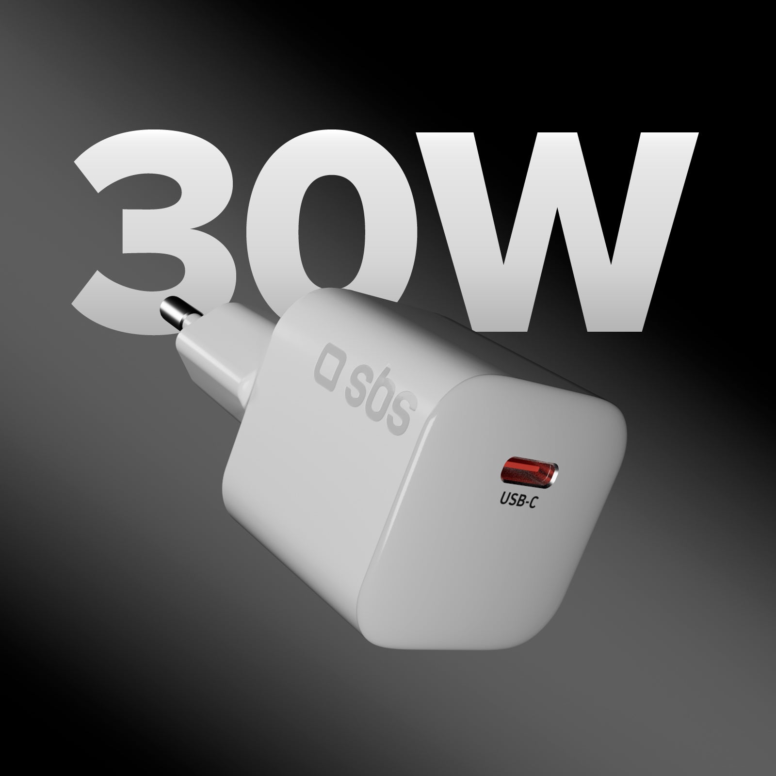 Caricabatterie da parete USB-C 30W compatto con Power Delivery 3.0 e PPS