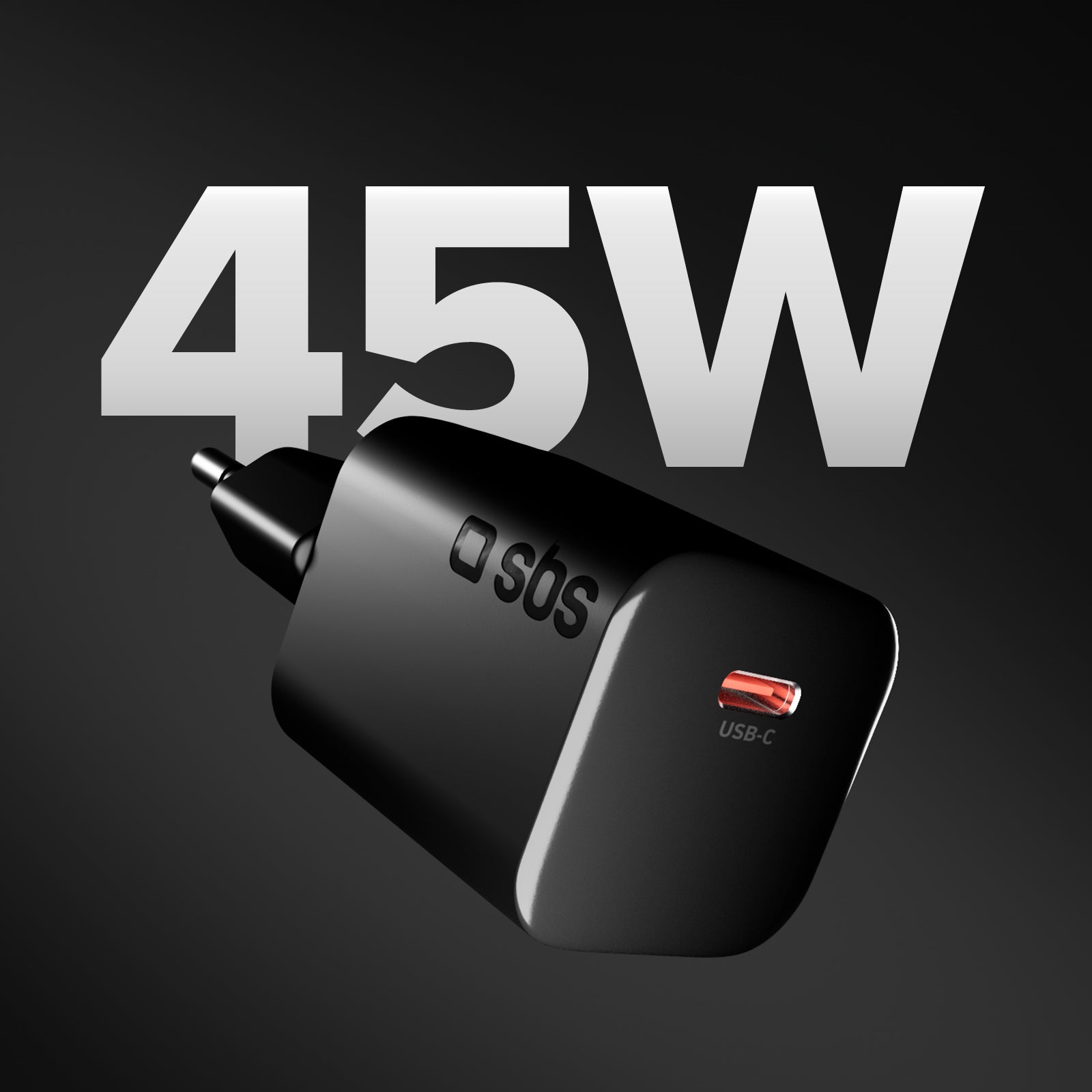 Caricatore da parete USB-C 45W ultracompatto con Power Delivery 3.0 e PPS