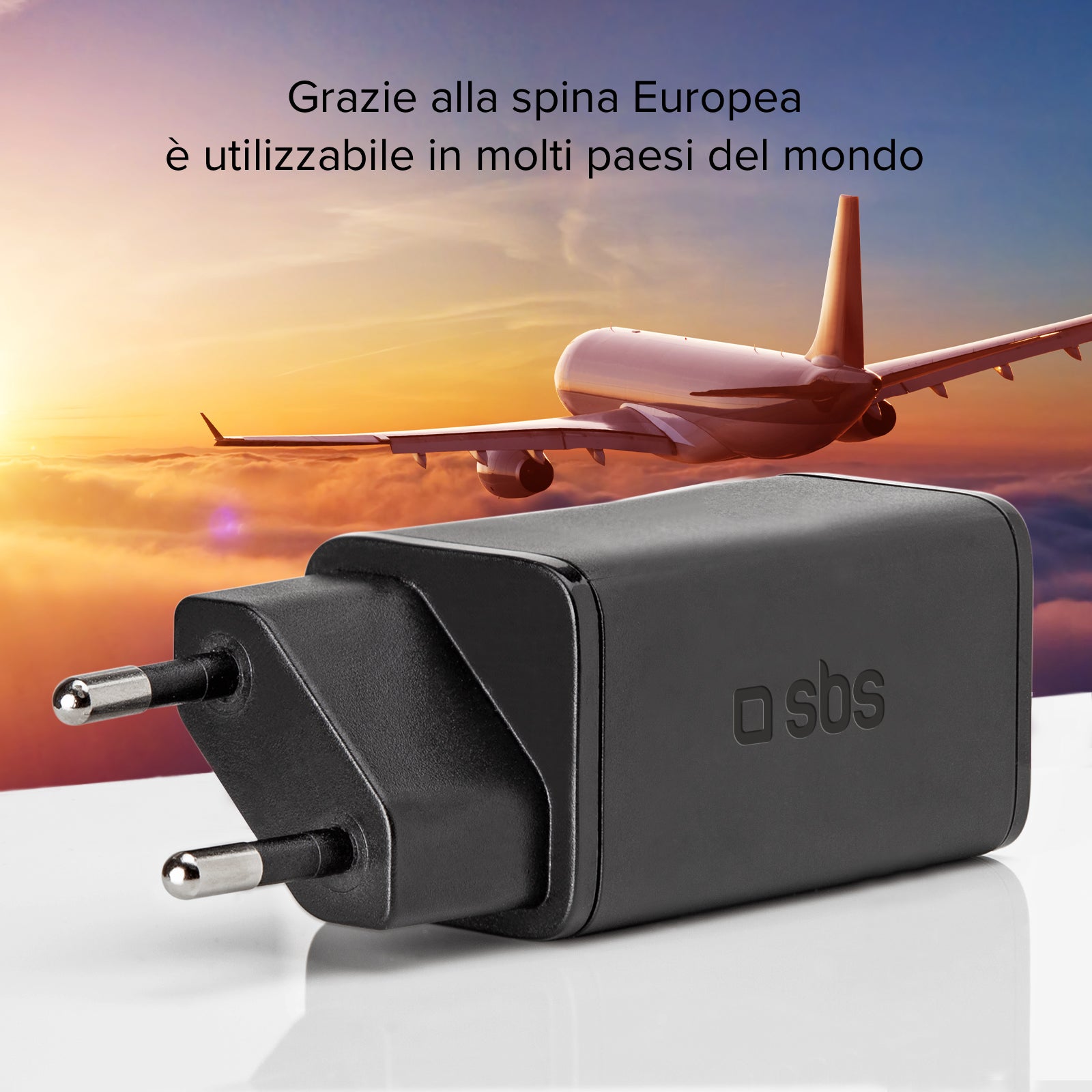 Caricatore caricabatterie Power Delivery GaN da 65 Watt