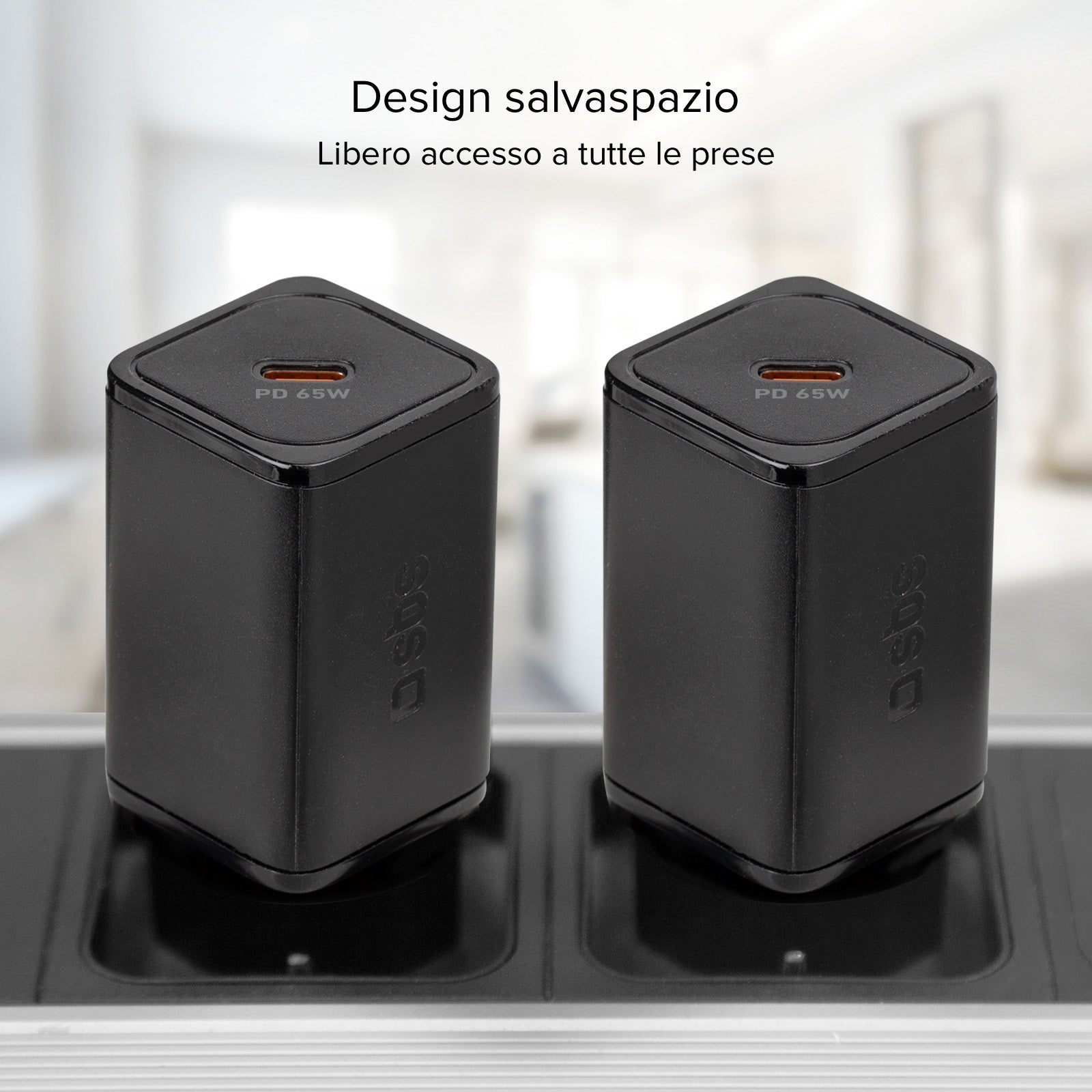 Cargador de batería GaN Power Delivery de 65 vatios