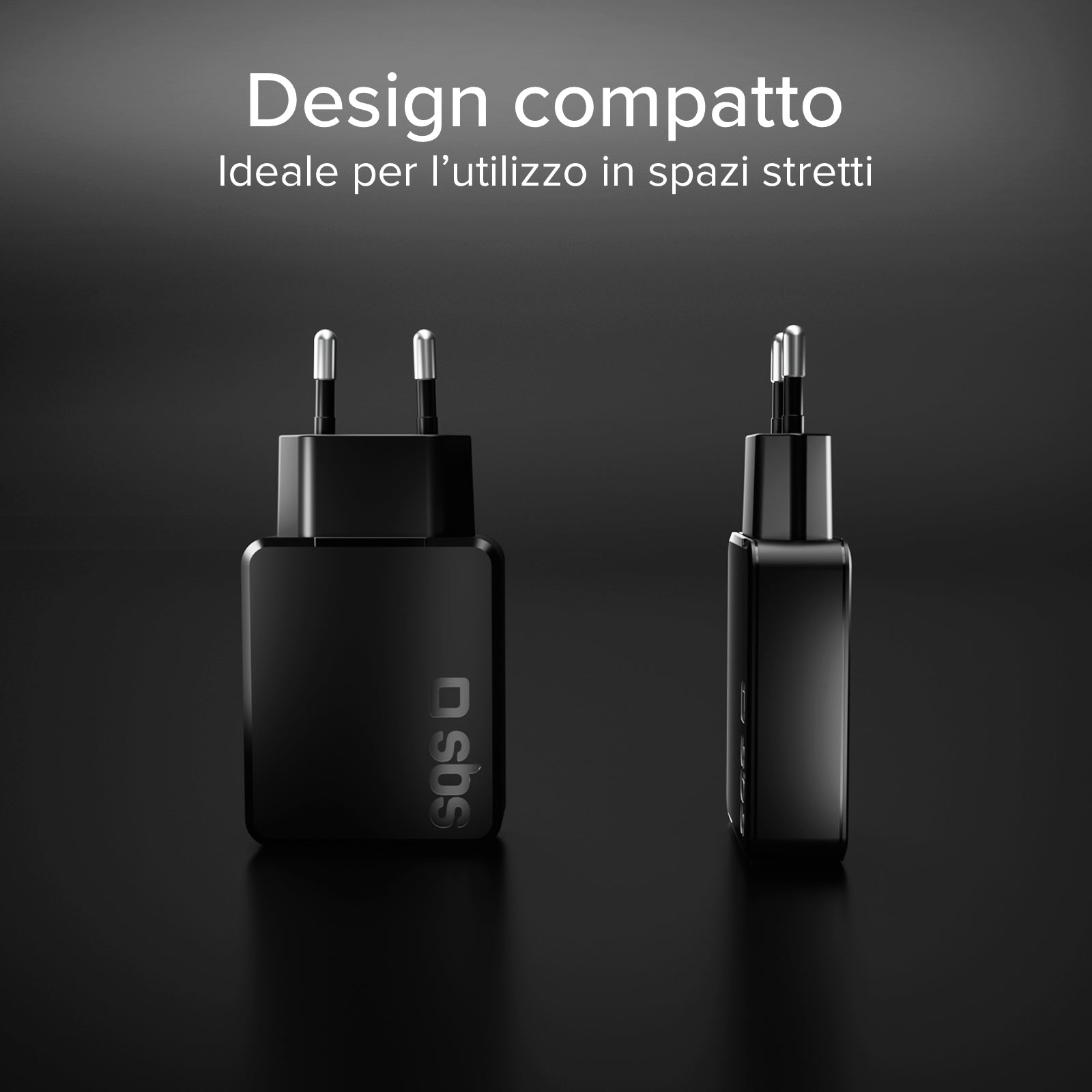 Caricatore da muro 65w USB-C Ultra Slim con doppia uscita