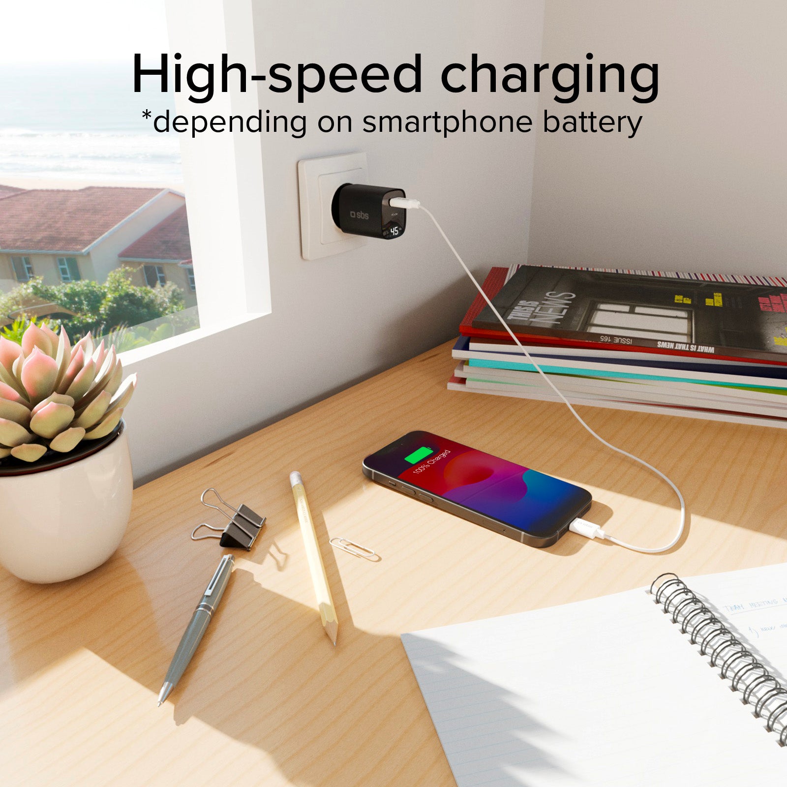 45-Watt Charger with Integrated Display