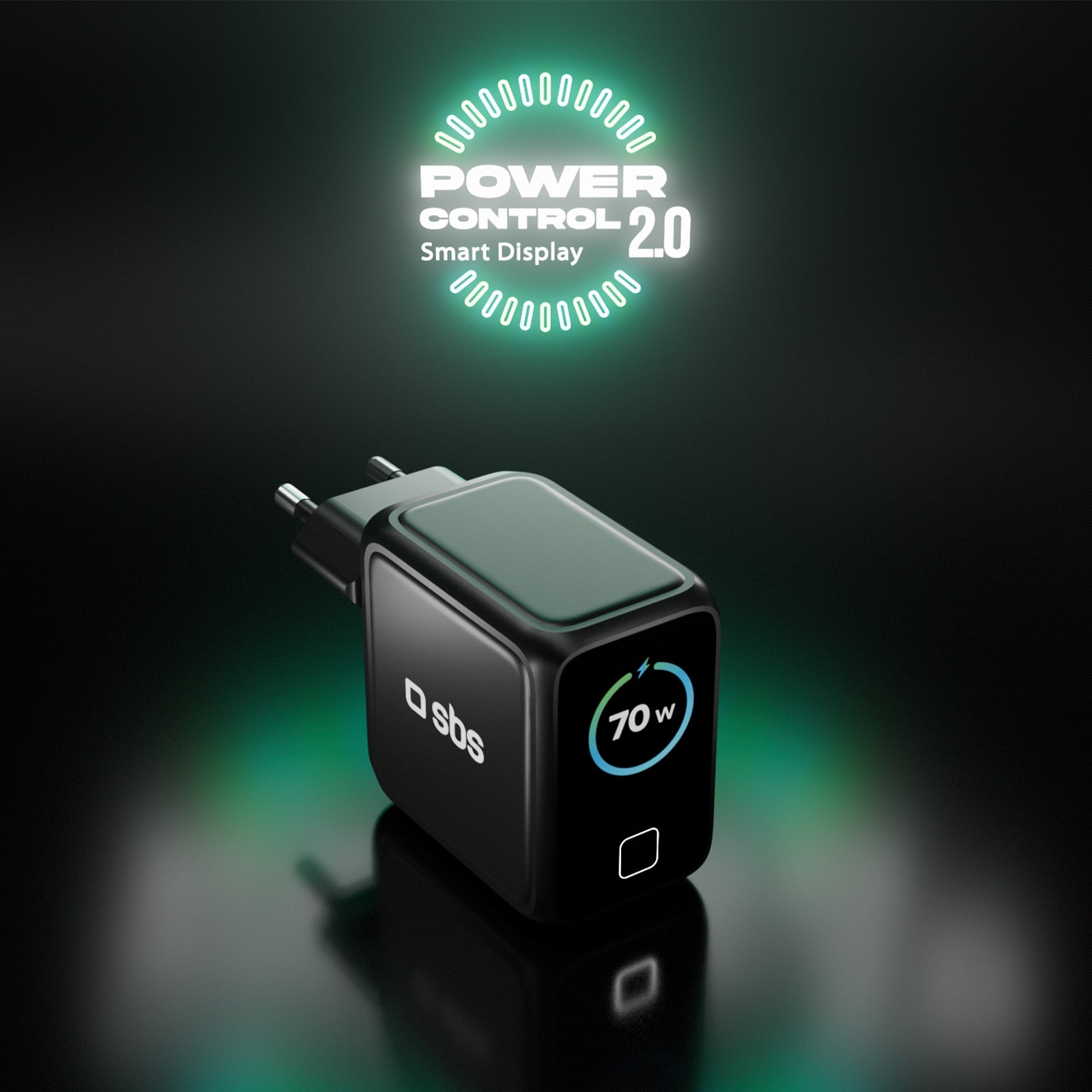 Caricatore USB-C Smart da 70 W con display TFT e Power Control 2.0