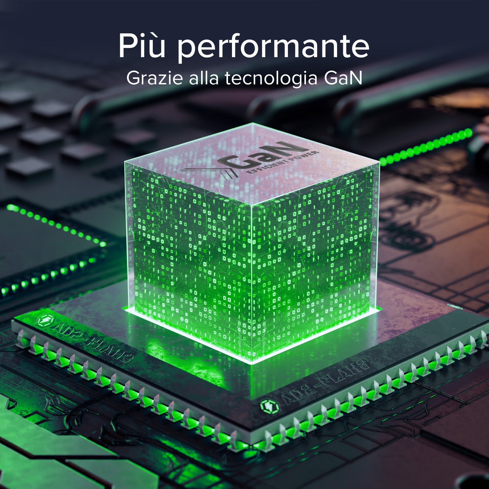 Caricabatterie da muro, schermo LCD, 1 uscita USB-C PD 30W, 1 uscita USB-A 18W