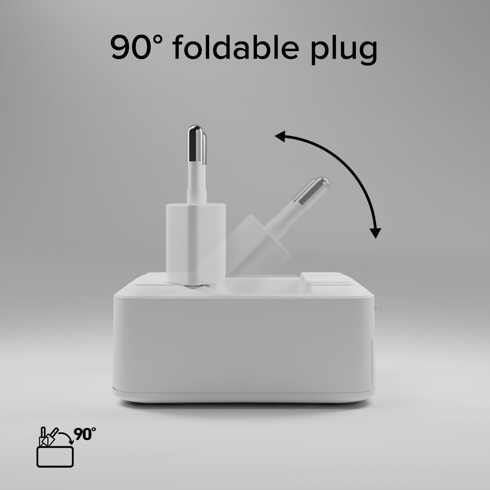 20W Flexi Wall Charger with foldable plug