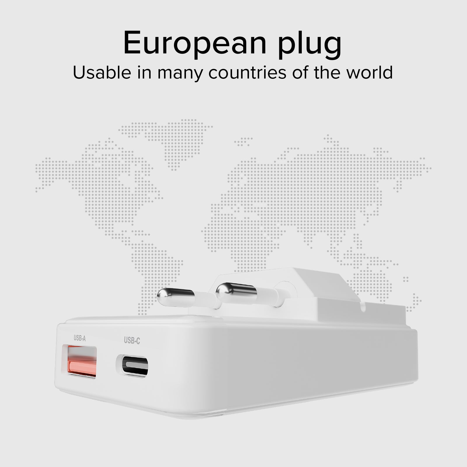 Caricatore da parete Flexi Wall Charger 20W con spina pieghevole