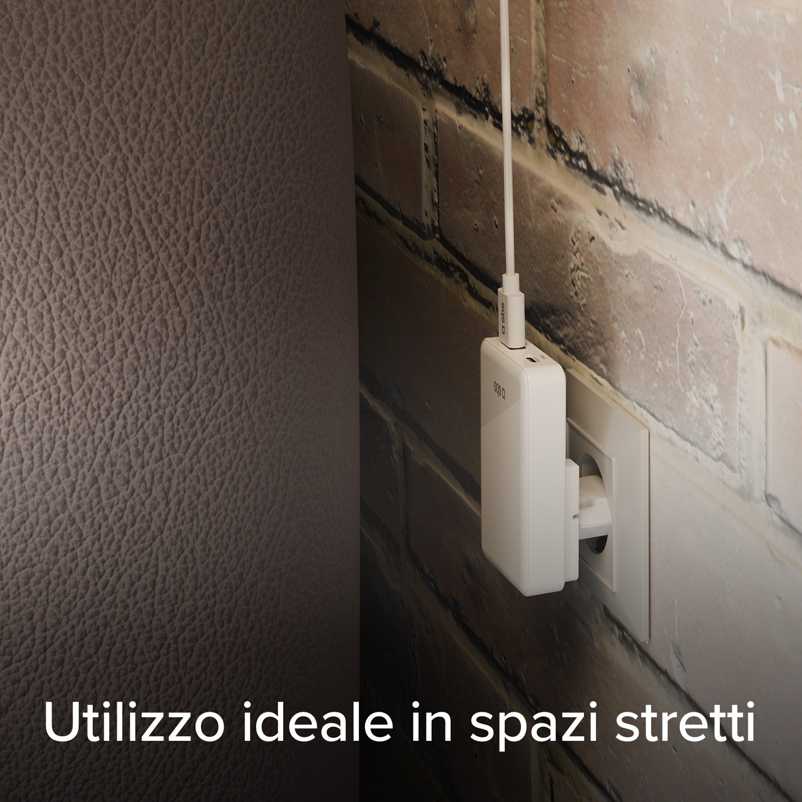 Caricatore da Parete Flexi Wall Charger 65W con Spina Pieghevole