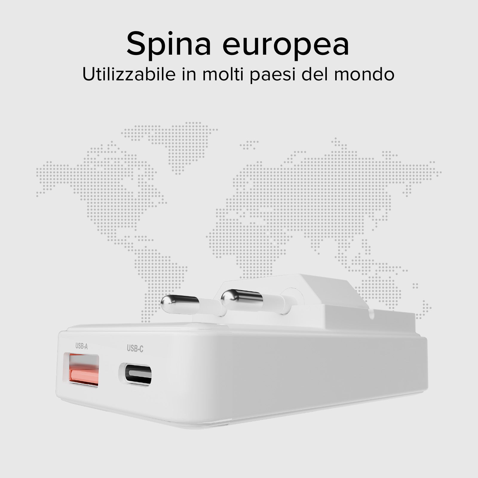 Caricatore da Parete Flexi Wall Charger 65W con Spina Pieghevole