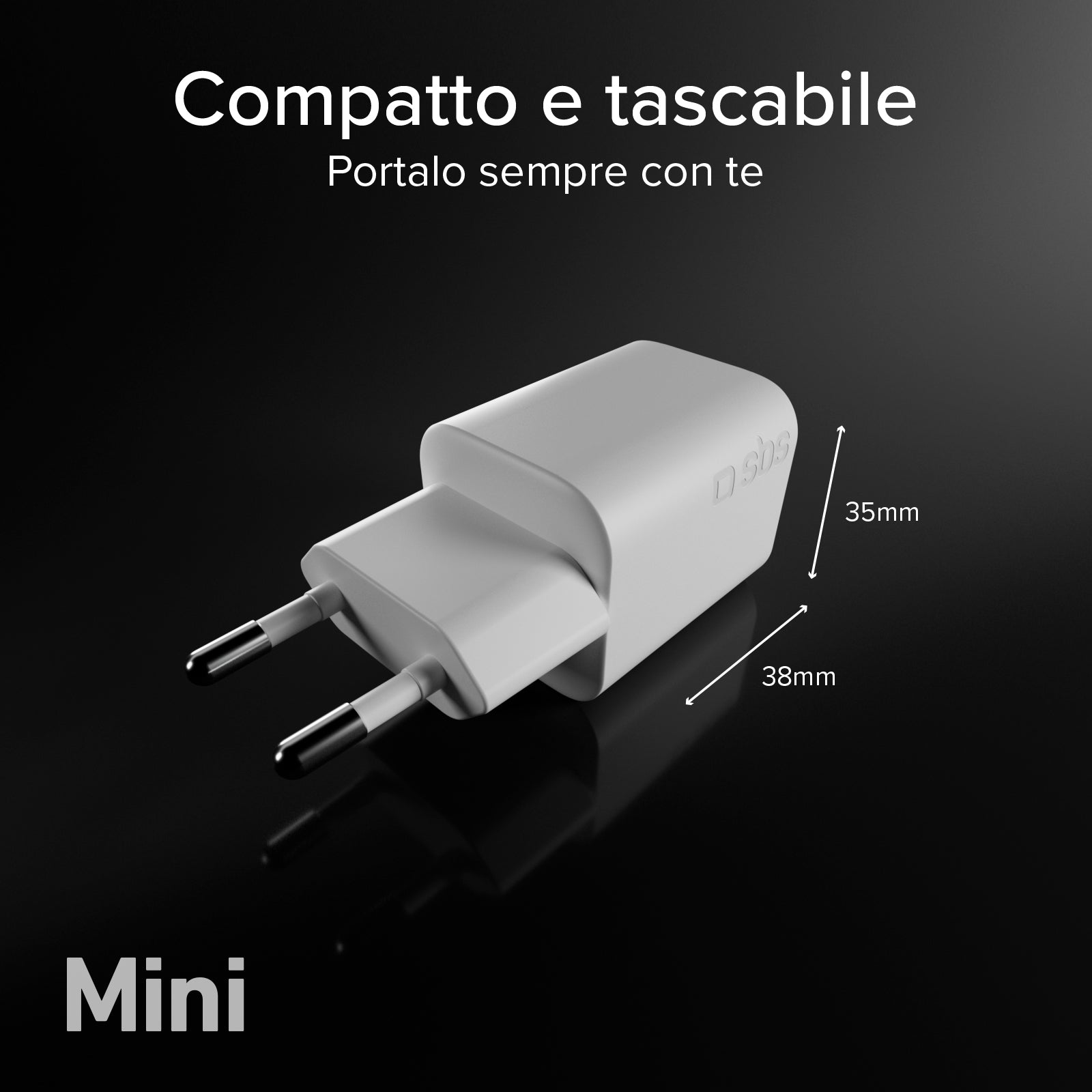 Kit cargador de pared 30W GaN con cable USB-C de 1,5 m y Power Delivery integrado
