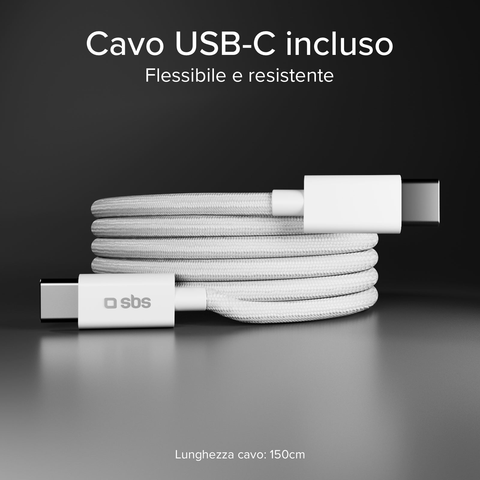 30W GaN wall charger kit with integrated Power Delivery and 1.5 m USB-C cable