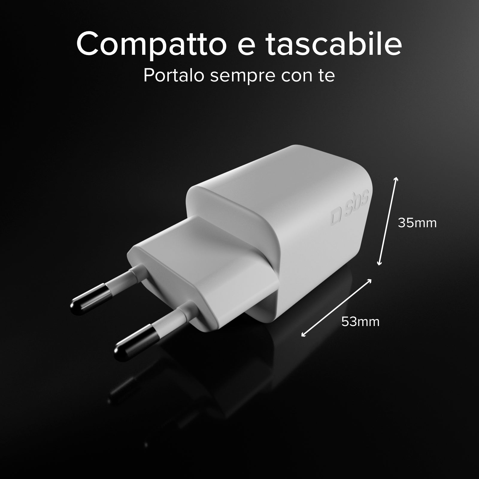 45W GaN Power Delivery wall charger kit with 1.5m USB-C cable