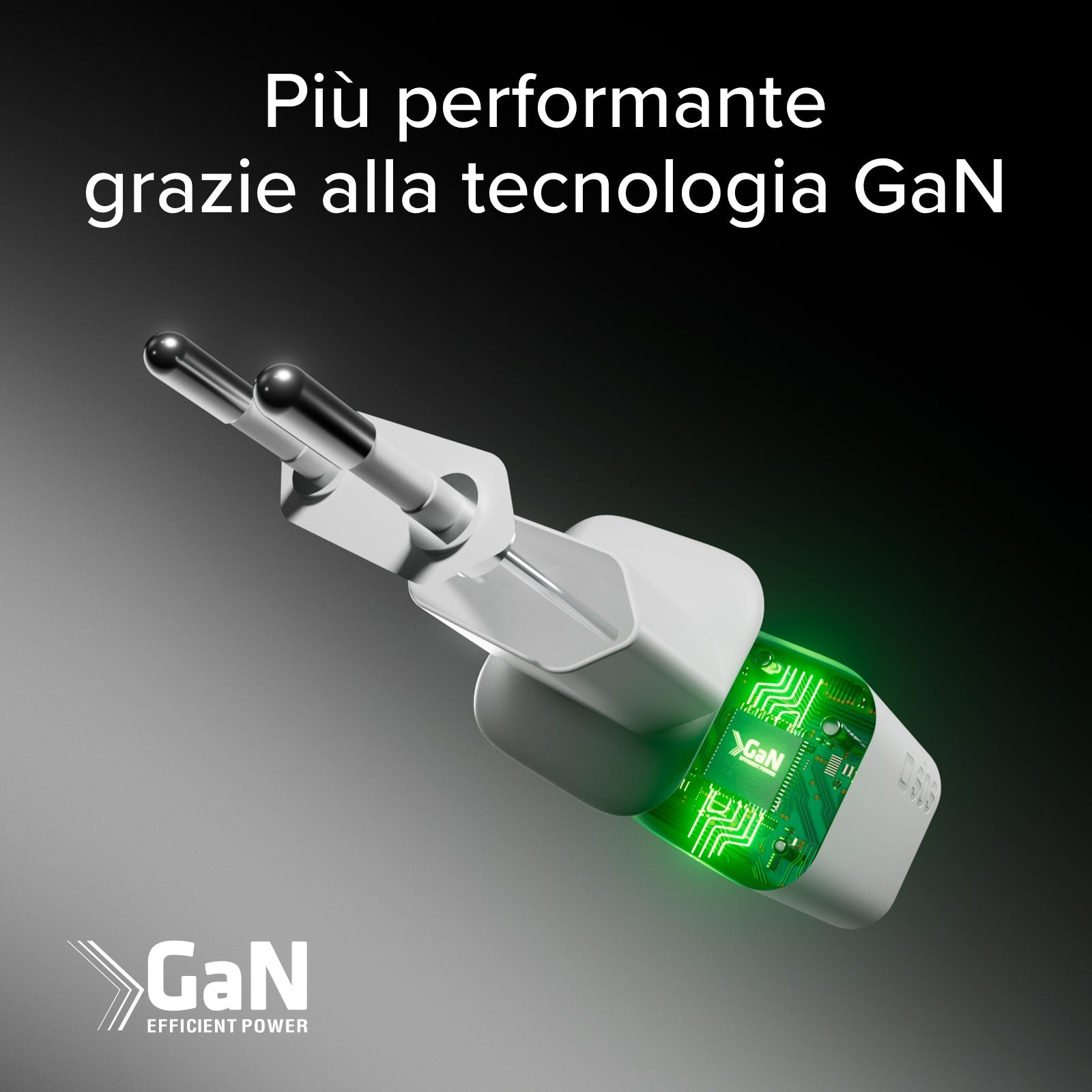 45W GaN Power Delivery wall charger kit with 1.5m USB-C cable